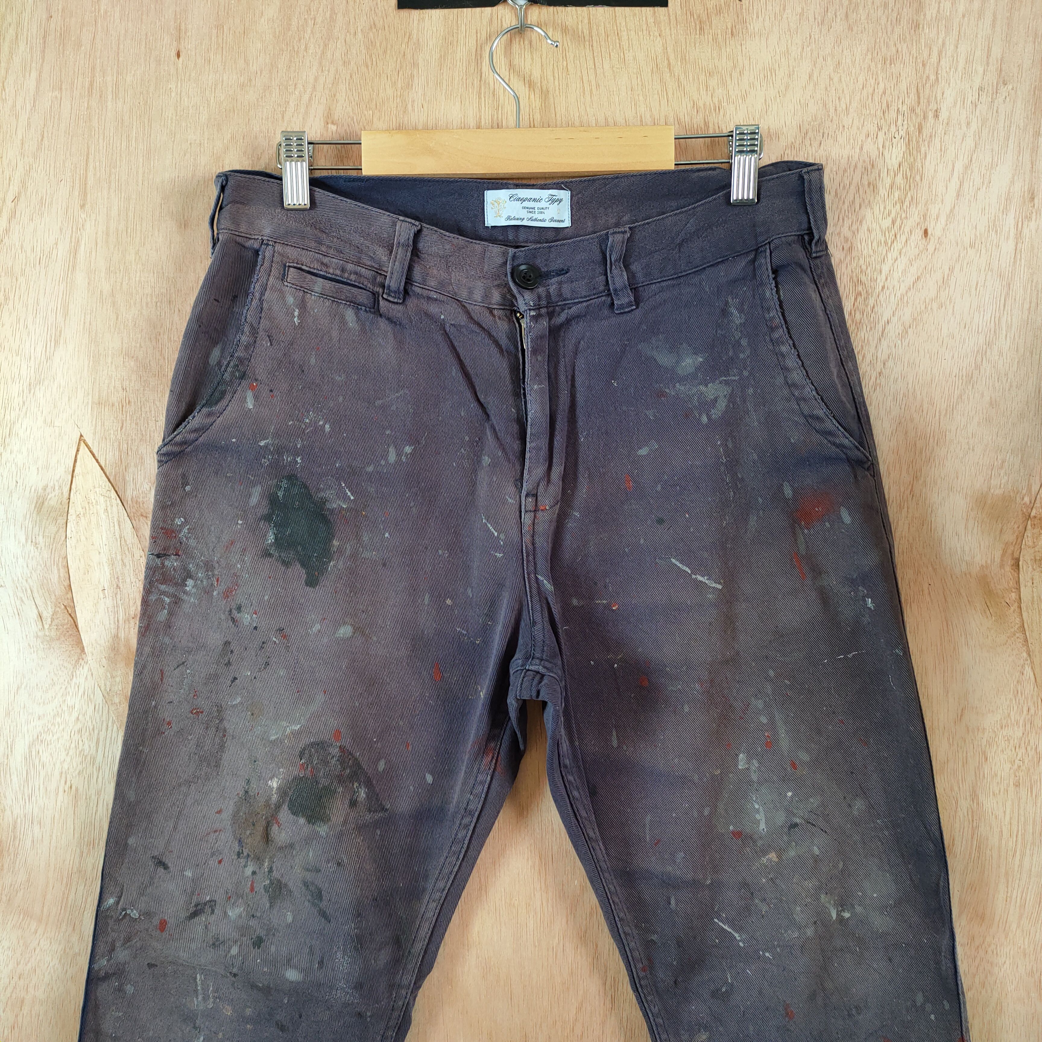 Japanese Brand JAPANESE BRAND FADED/PAINT WORKWEAR PANTS Size US 30 / EU 46 - 2 Thumbnail