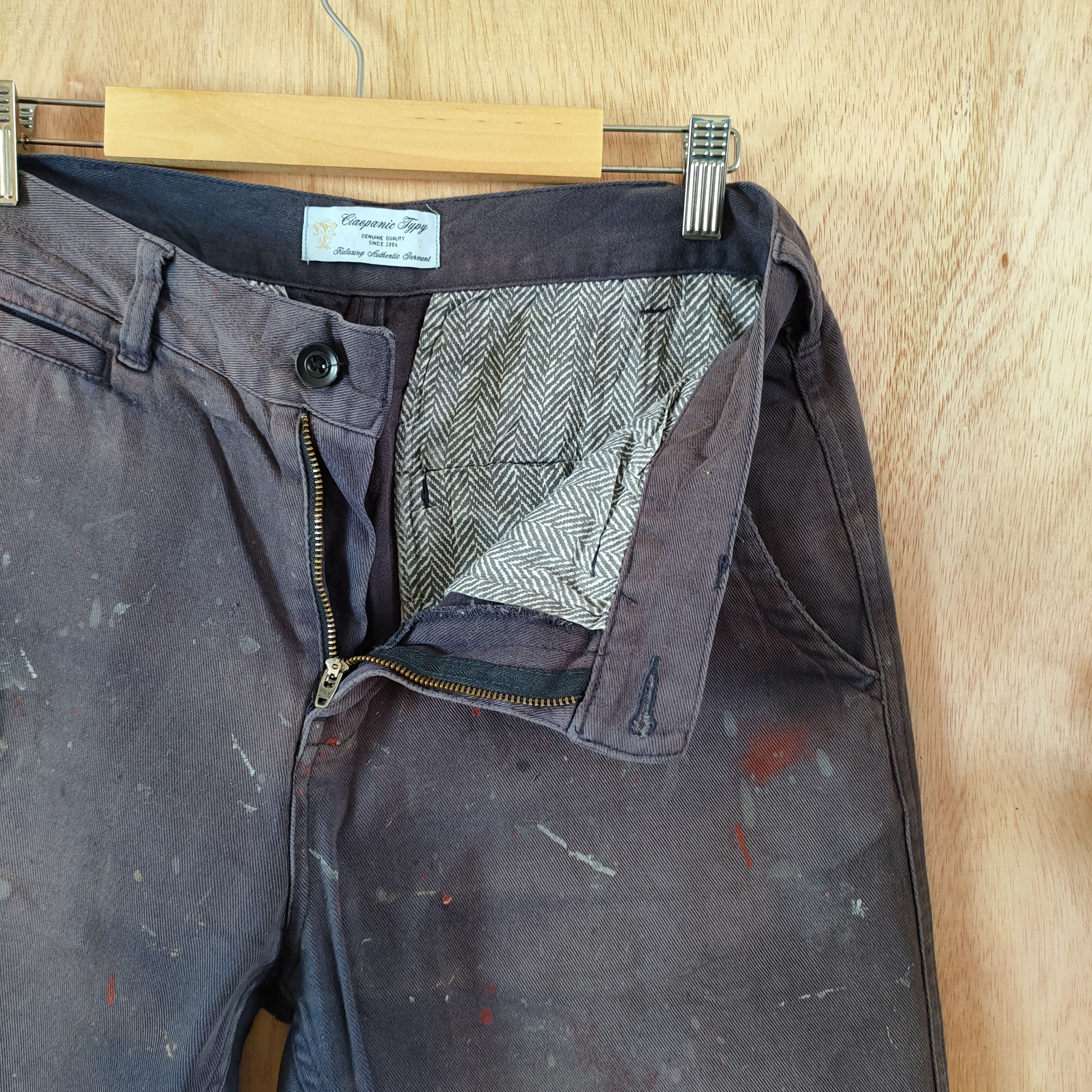 Japanese Brand JAPANESE BRAND FADED/PAINT WORKWEAR PANTS Size US 30 / EU 46 - 4 Thumbnail