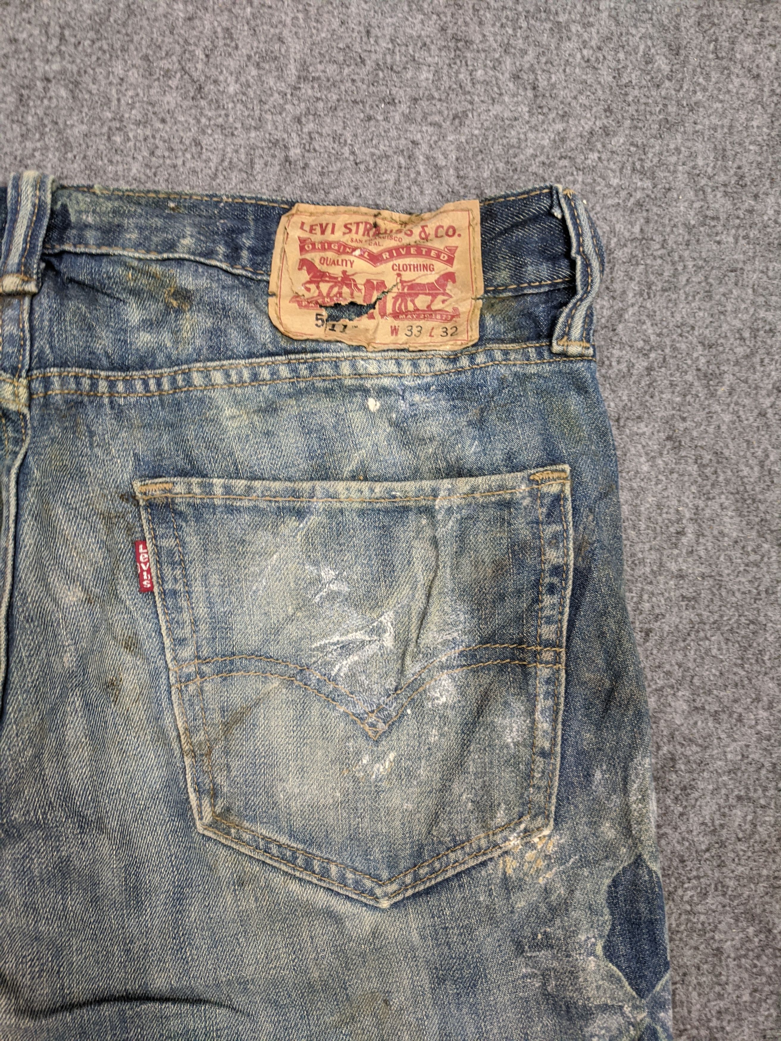 Levi's Vintage Levis 511 Skinny Distressed Jeans DP0750 Size US 33 - 11 Thumbnail