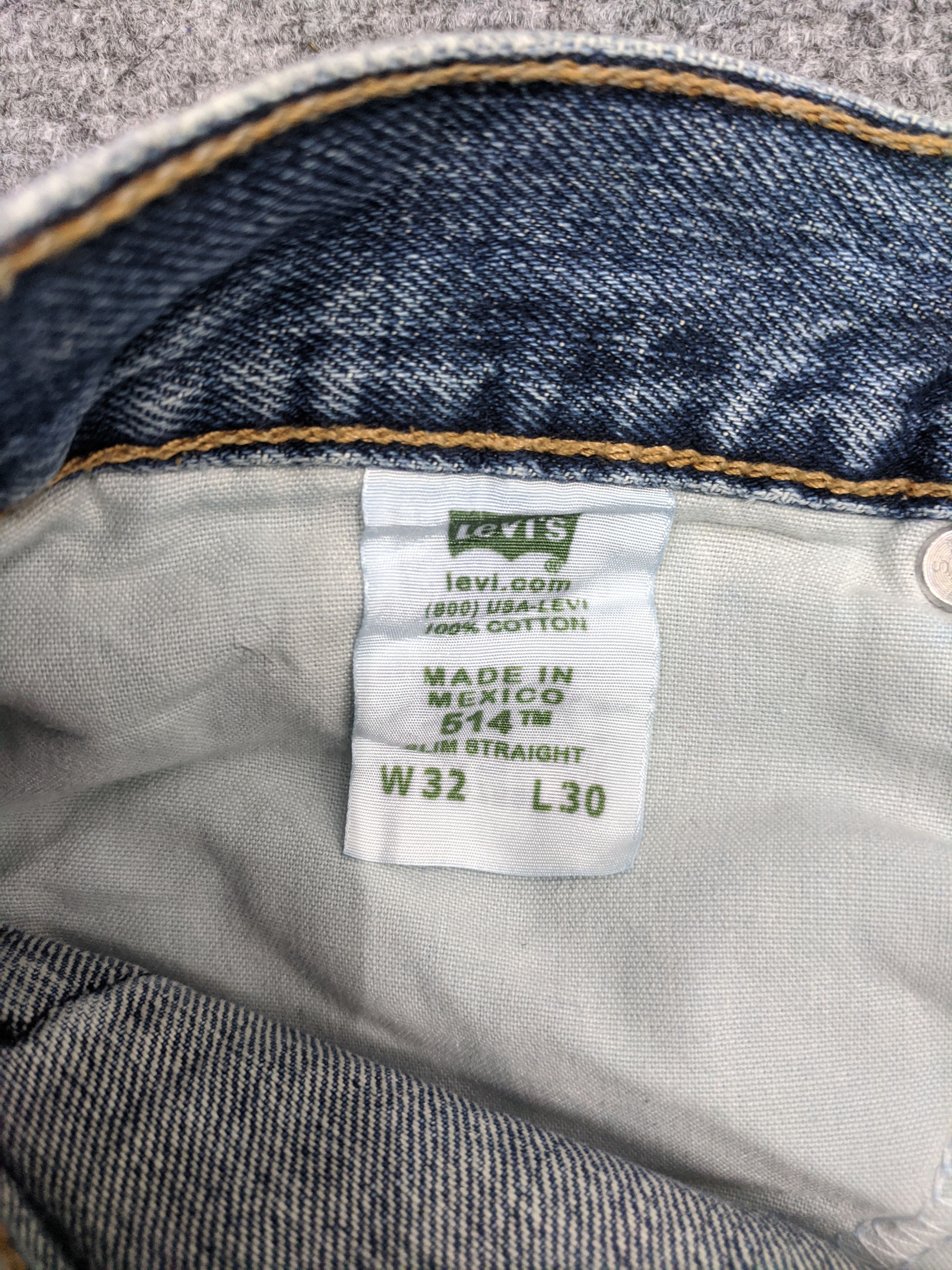 Levi's Vintage Levis 514 Jeans DP0901 Size US 33 - 7 Thumbnail