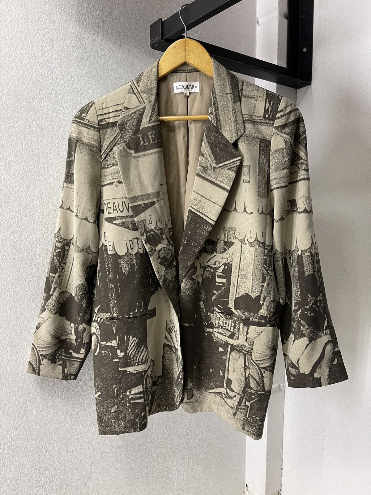 Japanese Brand RARE!!! VINTAGE DEAUVILLE FRANCE LUXURY ART PRINTED JACKET Size US L / EU 52-54 / 3 - 4 Thumbnail