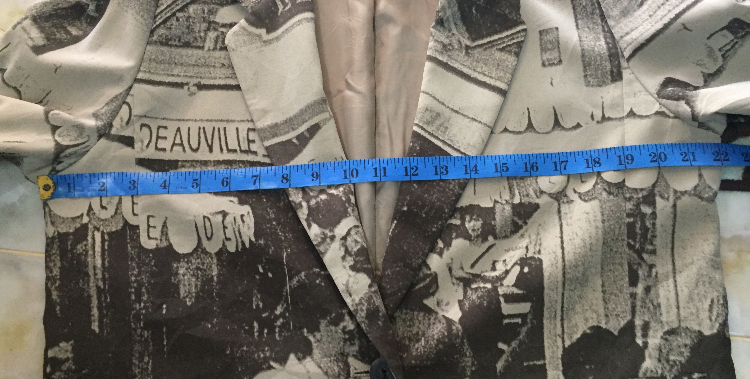 Japanese Brand RARE!!! VINTAGE DEAUVILLE FRANCE LUXURY ART PRINTED JACKET Size US L / EU 52-54 / 3 - 13 Thumbnail