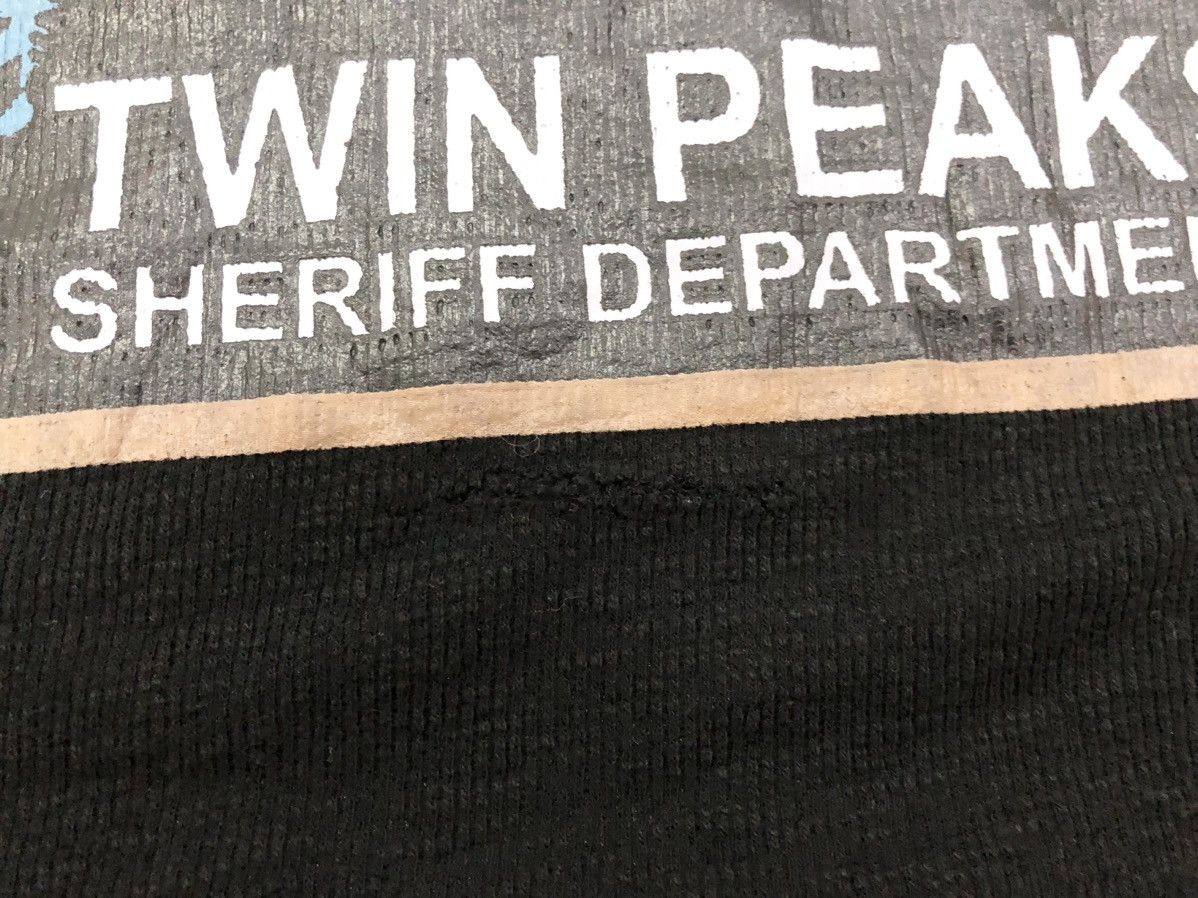 Designer × X2 RARE 🔥 TWIN PEAKS DISTRESSED DESIGN LOOK THERMAL COTTON TEE Size US L / EU 52-54 / 3 - 9 Thumbnail