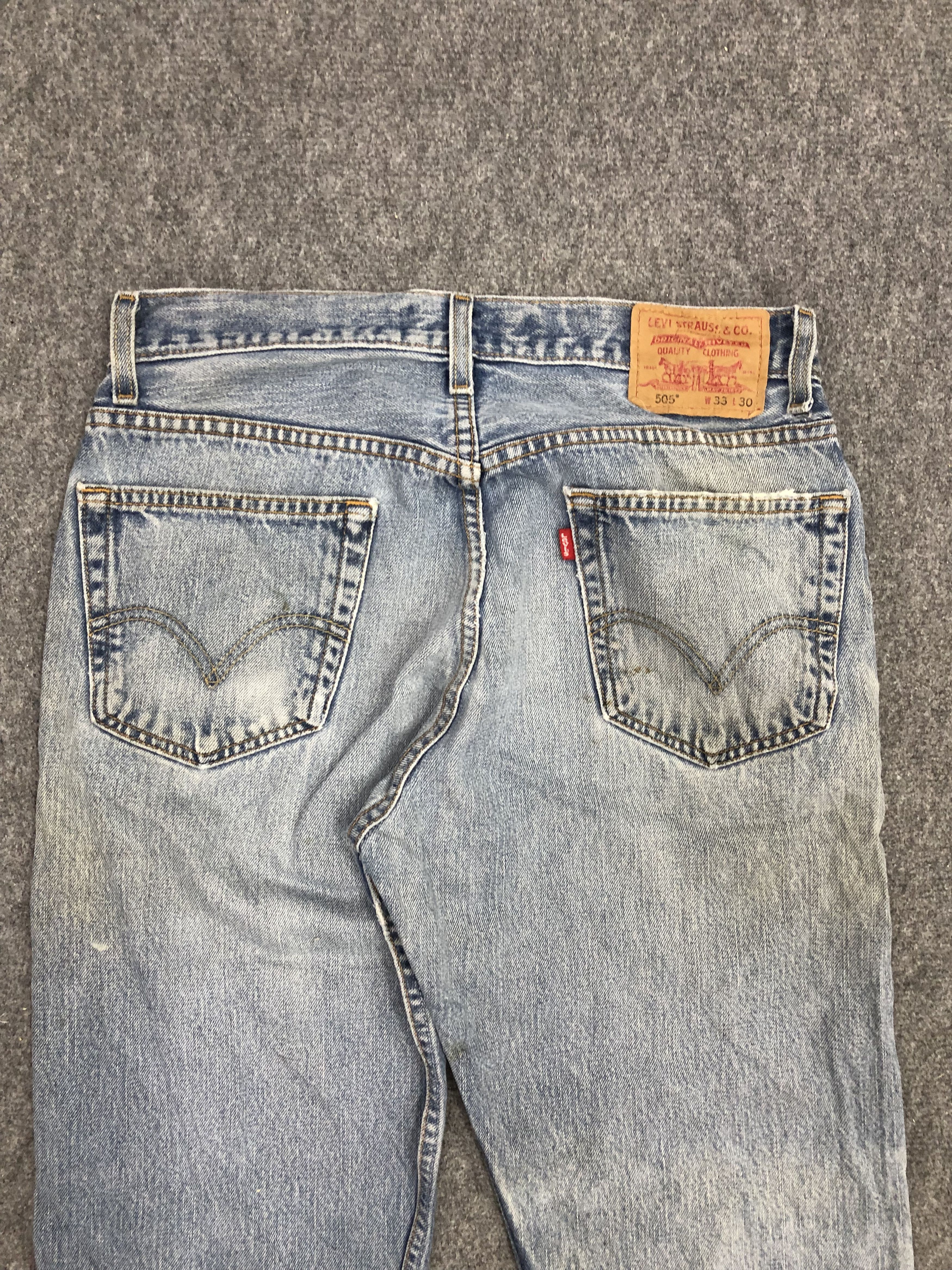 Levi's Vintage Levis 505 Light Wash Jeans DP1295 Size US 33 - 4 Thumbnail