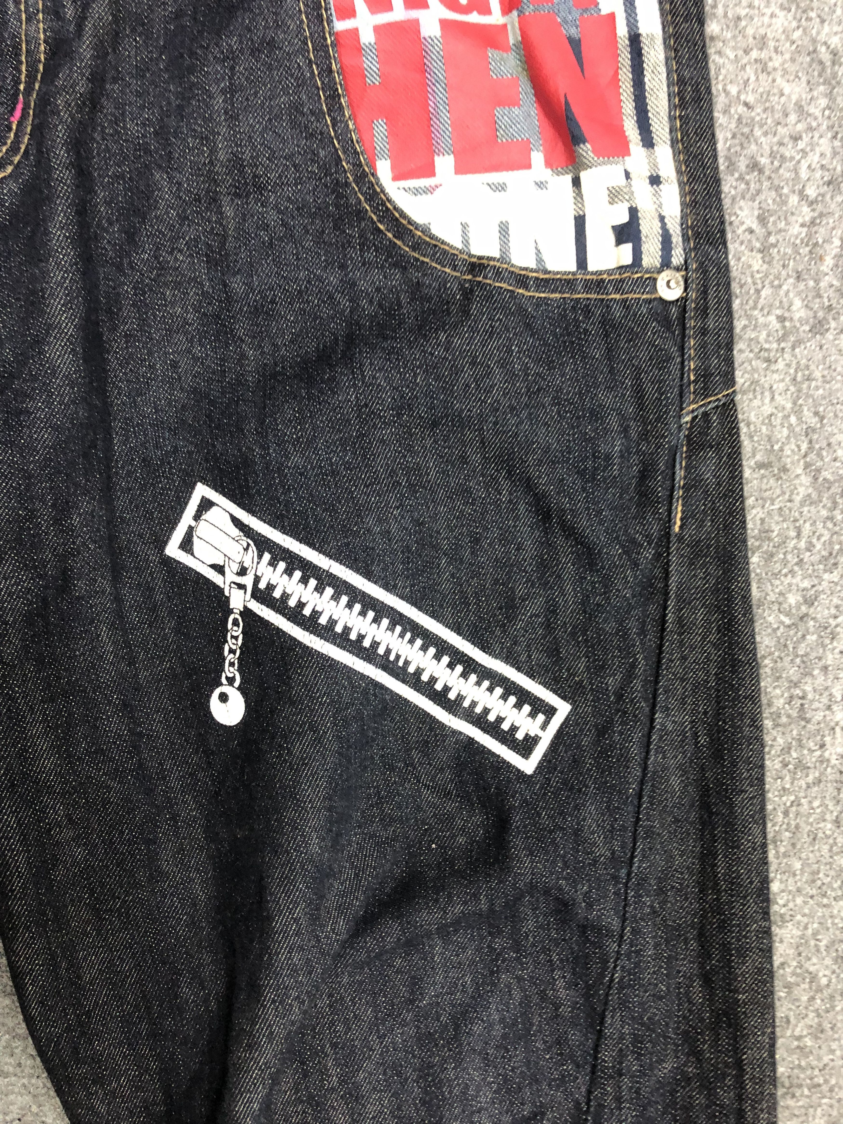 Japanese Brand × Vintage Vintage Double Waist Denim Black DP1317 Size US 33 - 11 Thumbnail