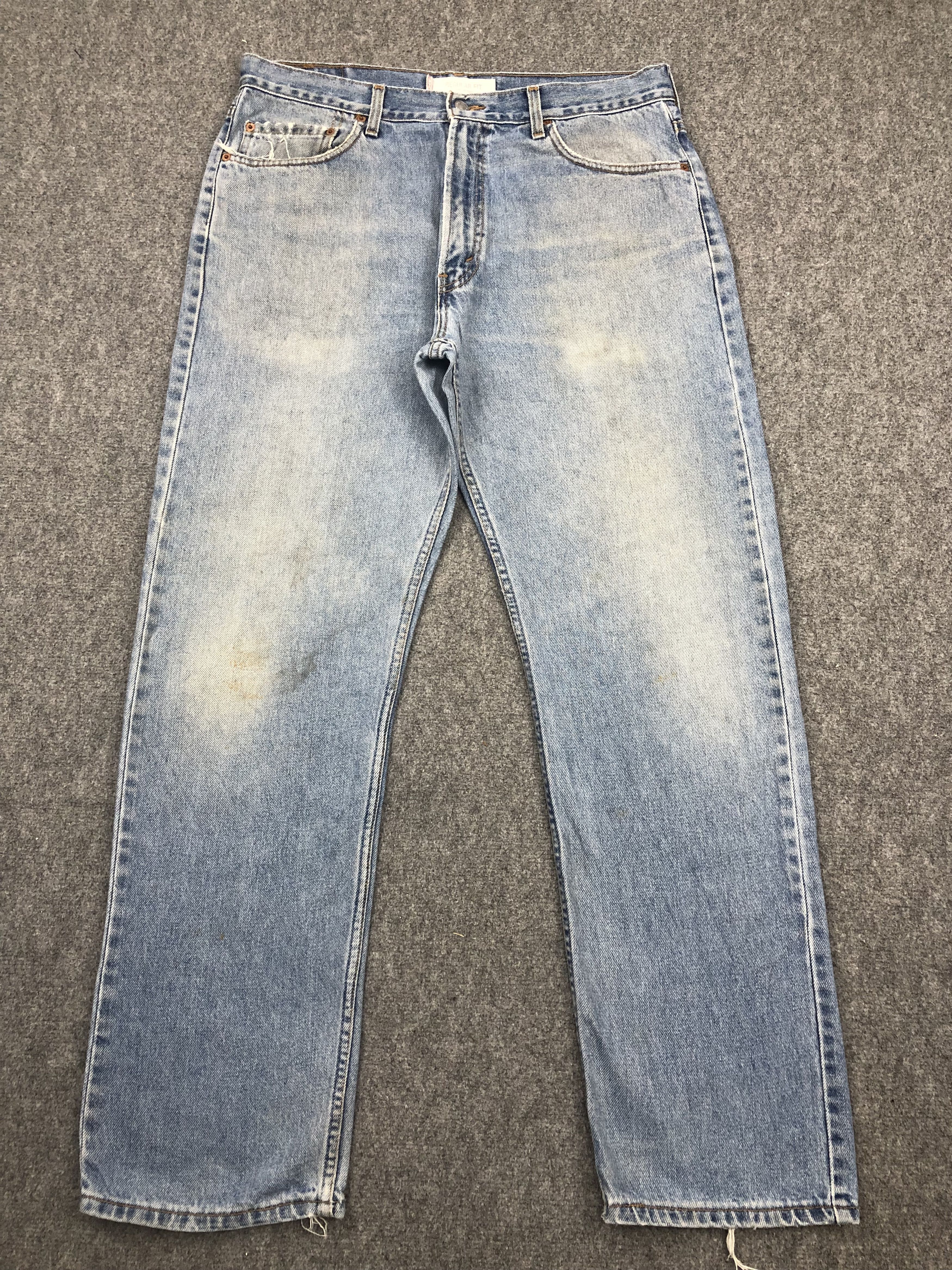 Levi's × Vintage Vintage 90s Levis 505 Faded Blue Jeans DP1548 Size US 33 - 1 Thumbnail