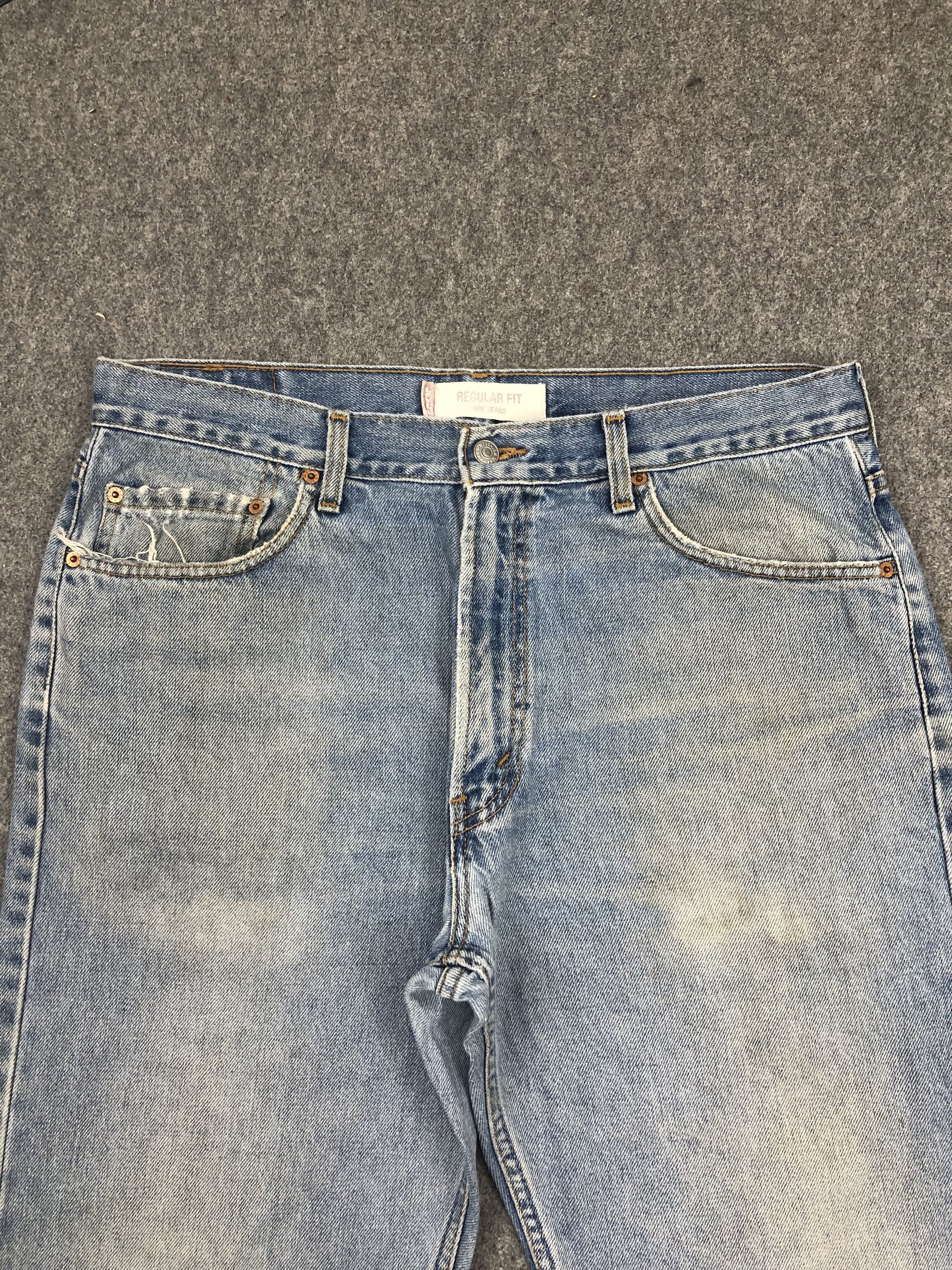 Levi's × Vintage Vintage 90s Levis 505 Faded Blue Jeans DP1548 Size US 33 - 2 Thumbnail