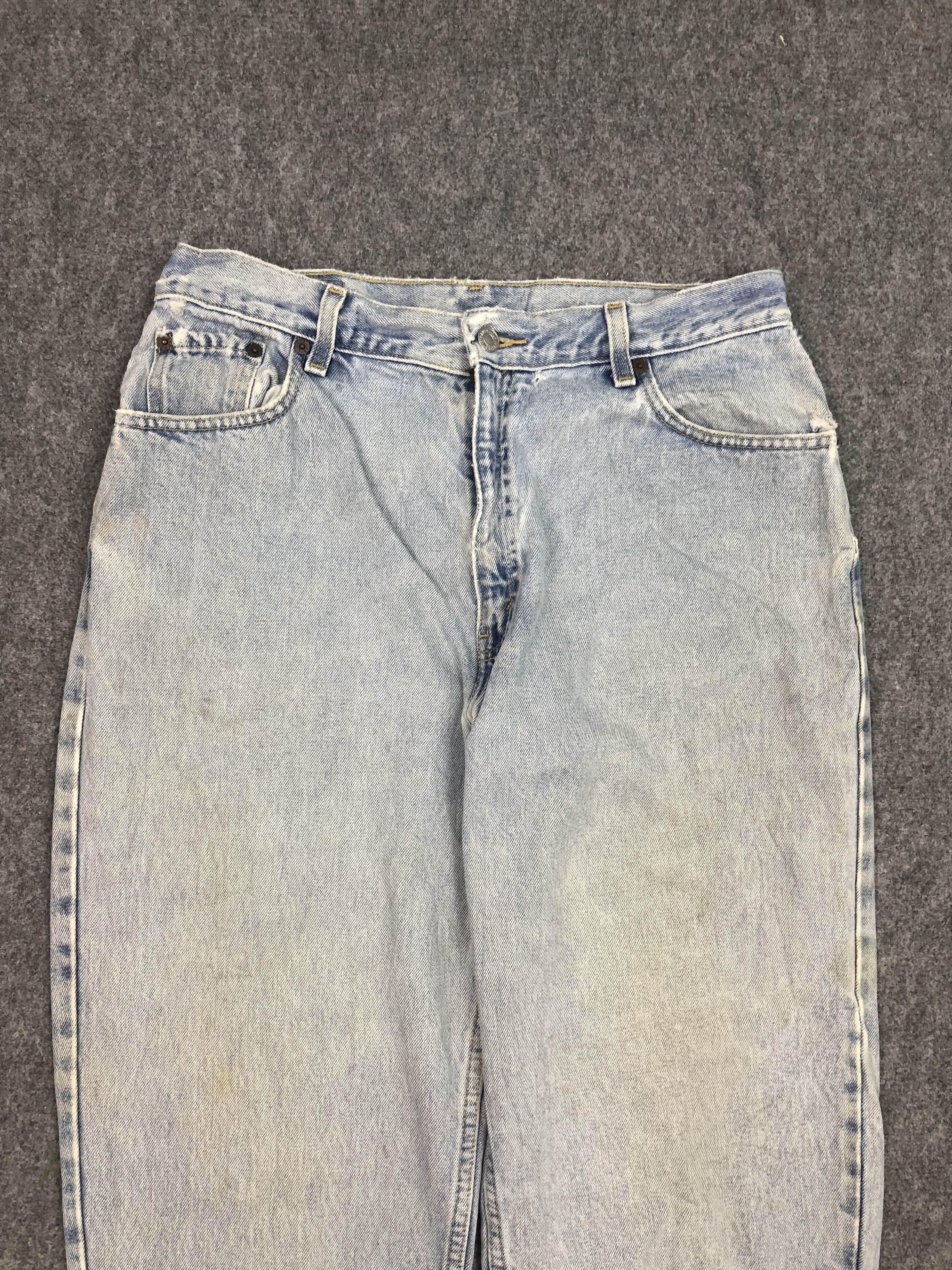Levi's Vintage 90s Levis 550 Jeans Lightwash DP0517 Size US 33 - 2 Thumbnail