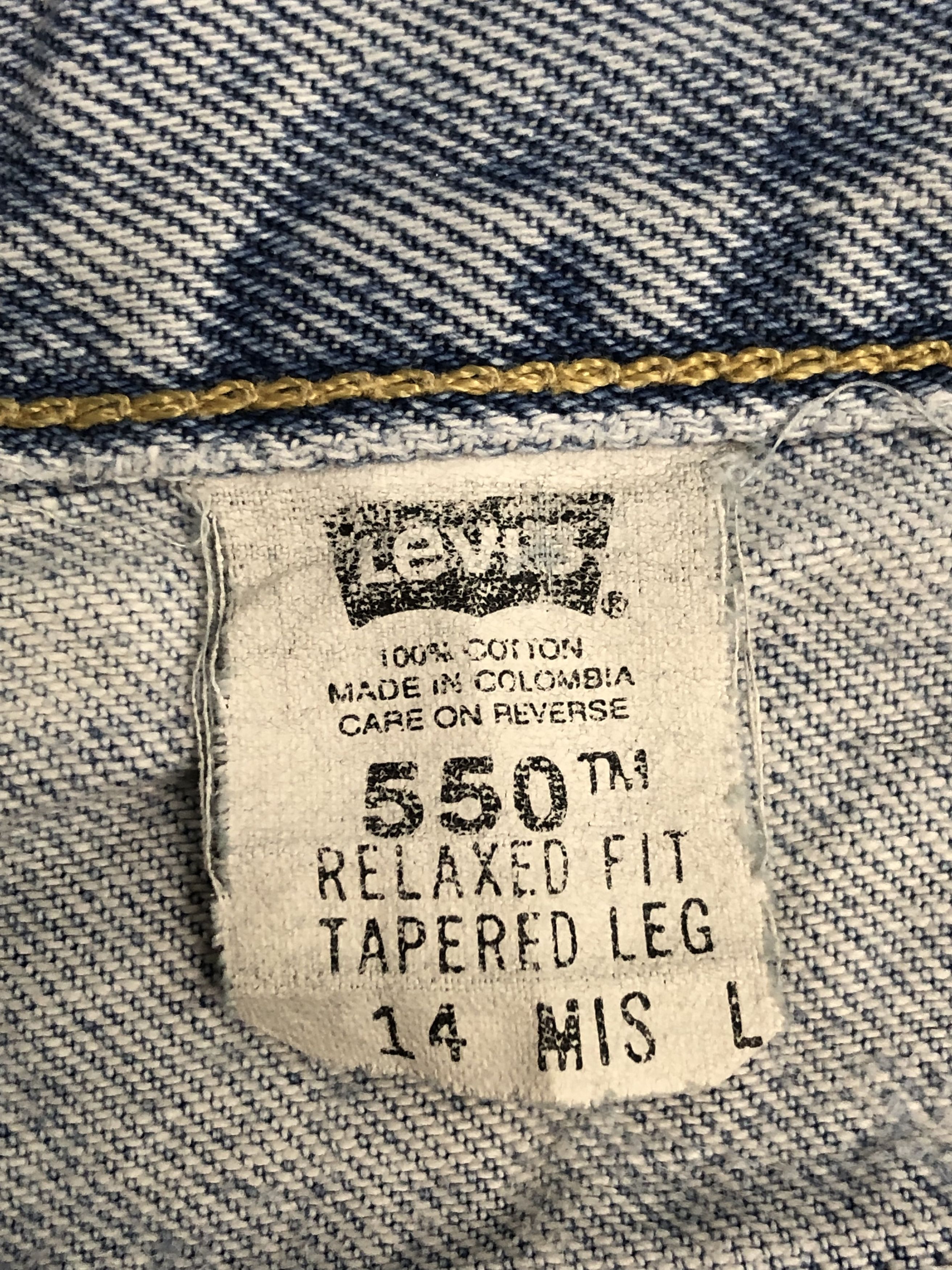 Levi's Vintage 90s Levis 550 Jeans Lightwash DP0517 Size US 33 - 6 Thumbnail