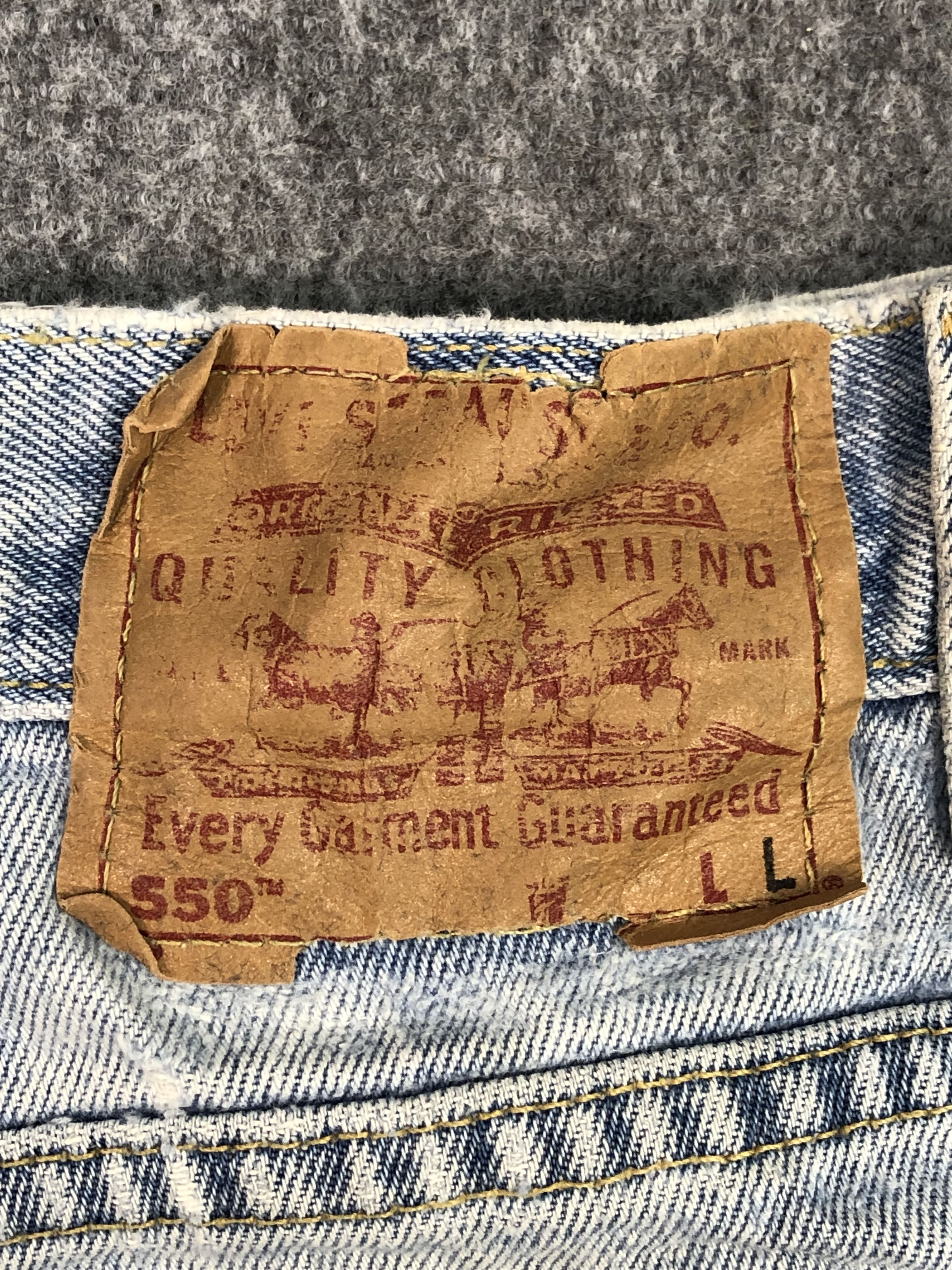 Levi's Vintage 90s Levis 550 Jeans Lightwash DP0517 Size US 33 - 5 Thumbnail