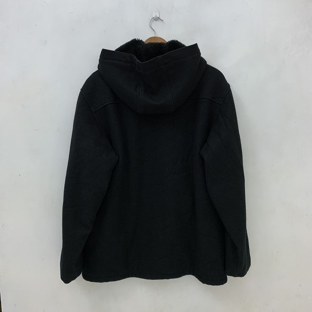 Schott × Vintage Black Schott NYC Fleece Sherpa Lining Hoodie Jacket Size US M / EU 48-50 / 2 - 9 Thumbnail