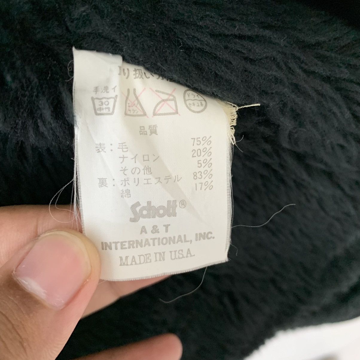 Schott × Vintage Black Schott NYC Fleece Sherpa Lining Hoodie Jacket Size US M / EU 48-50 / 2 - 8 Thumbnail