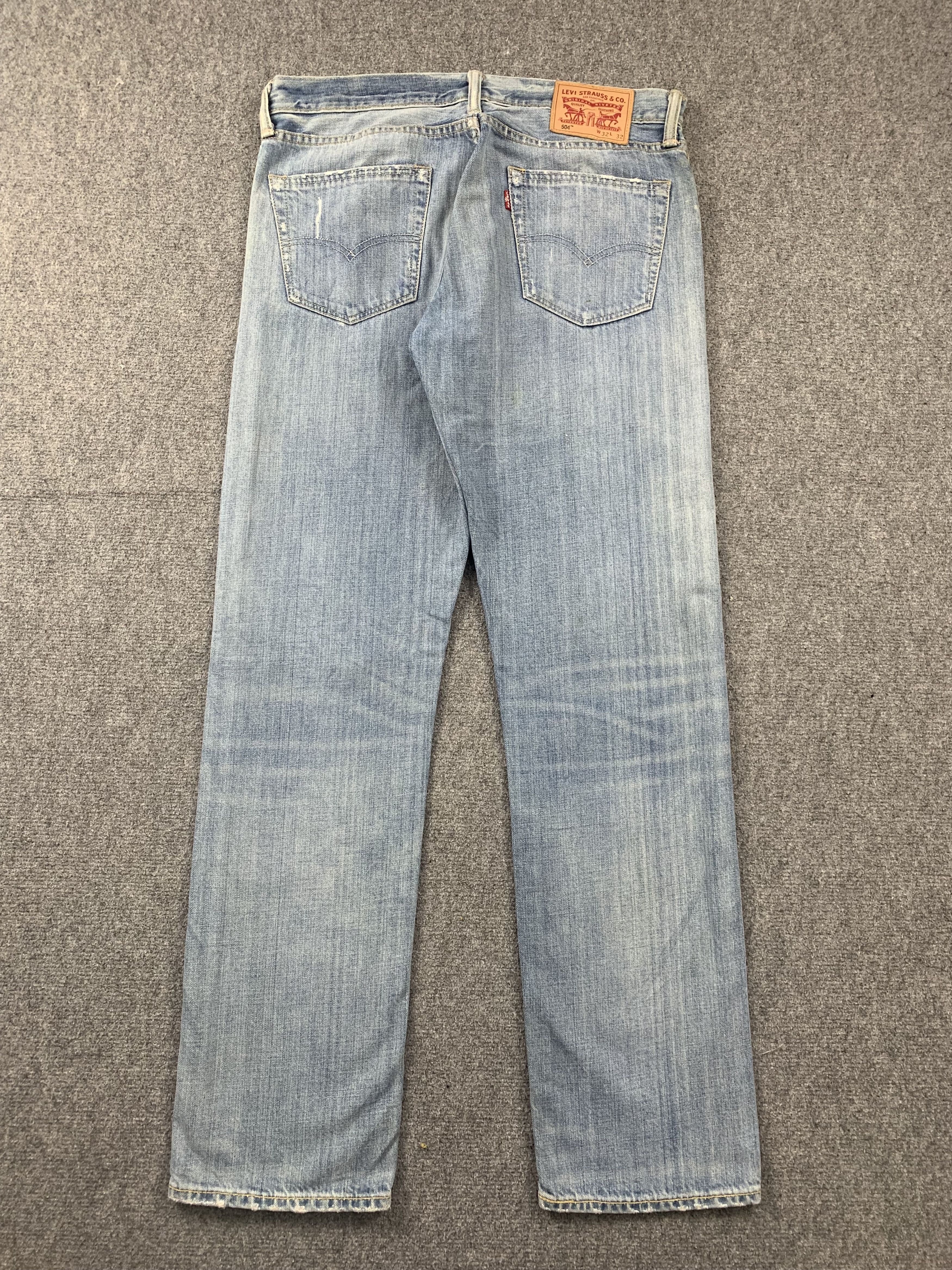 Levi's Vintage Levis 504 Light Wash Jeans DP2041 Size US 33 - 3 Thumbnail