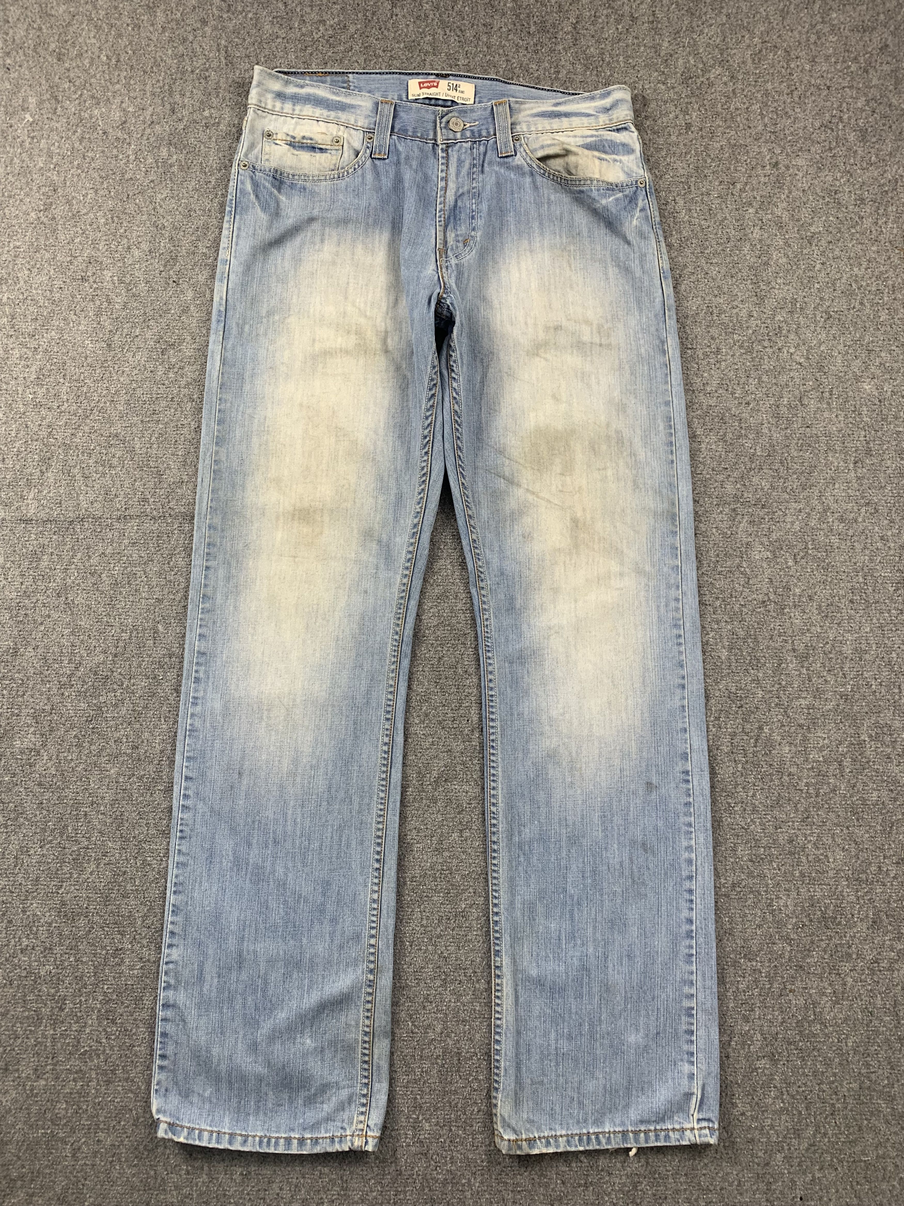 Levi's Vintage Levis 514 Light Wash Jeans DP2042 Size US 33 - 1 Thumbnail