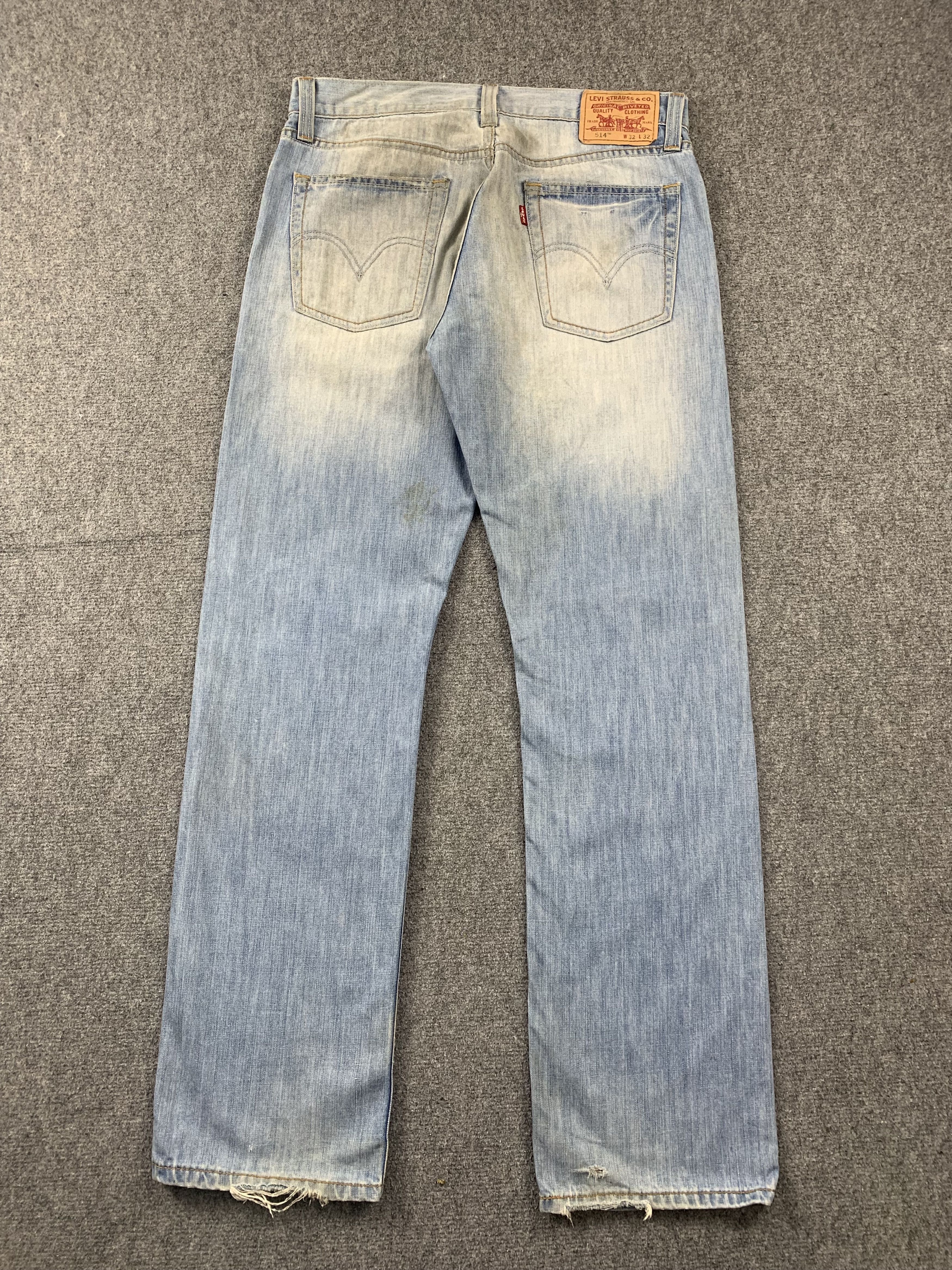 Levi's Vintage Levis 514 Light Wash Jeans DP2042 Size US 33 - 3 Thumbnail