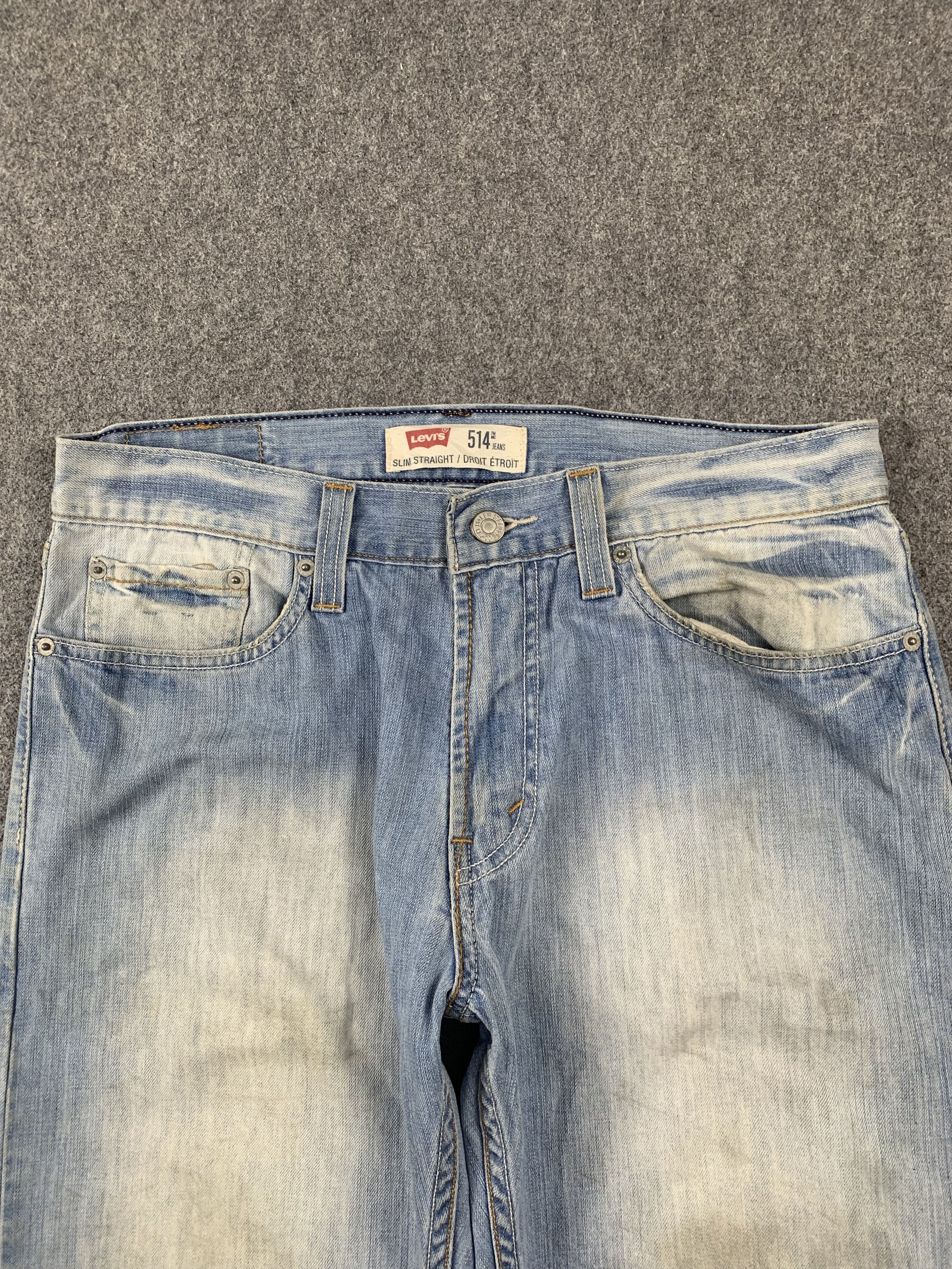 Levi's Vintage Levis 514 Light Wash Jeans DP2042 Size US 33 - 2 Thumbnail