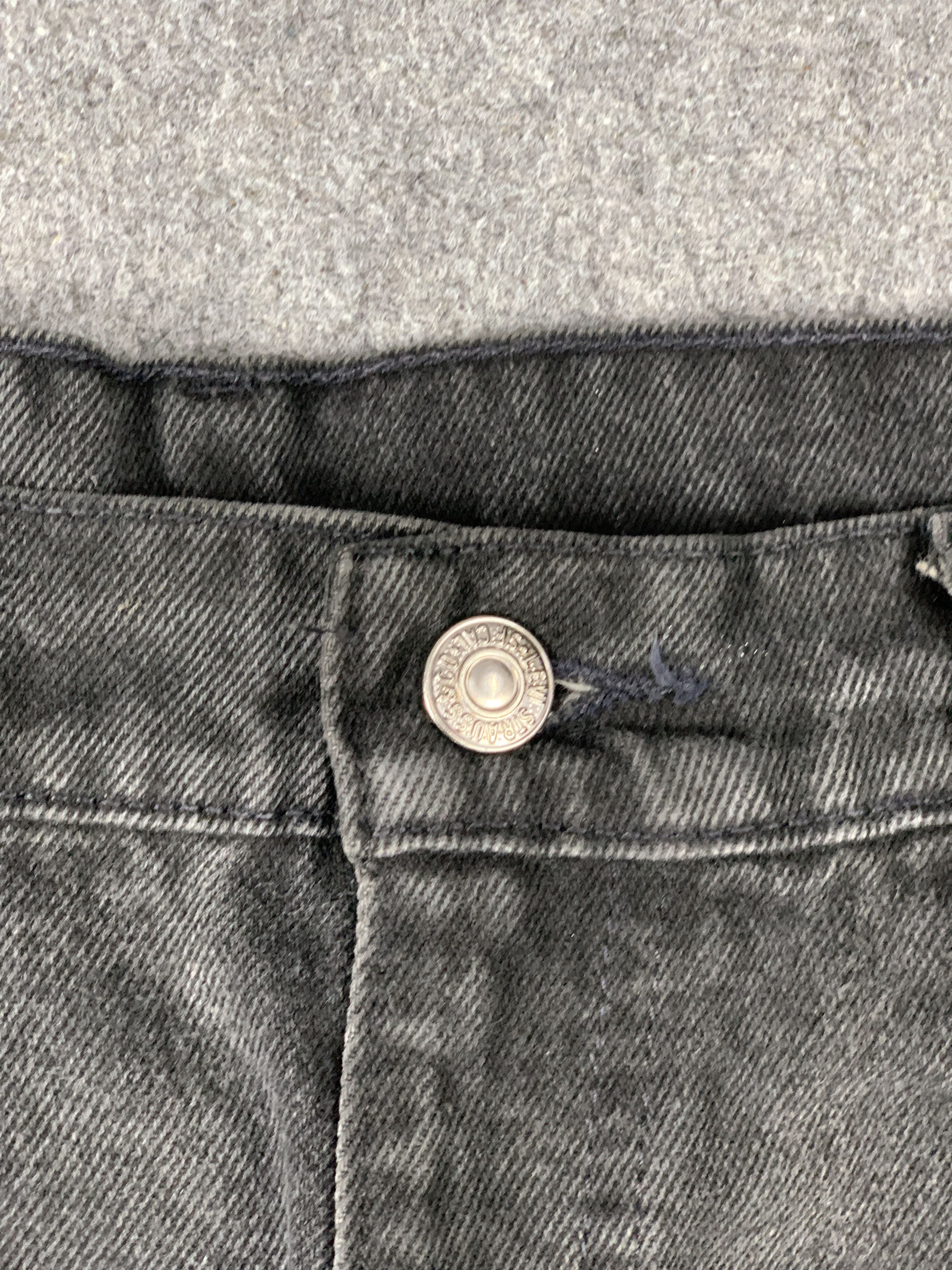 Levi's Vintage 90s Levis 550 Orange Tab Faded Black Jeans DP2128 Size US 33 - 5 Thumbnail