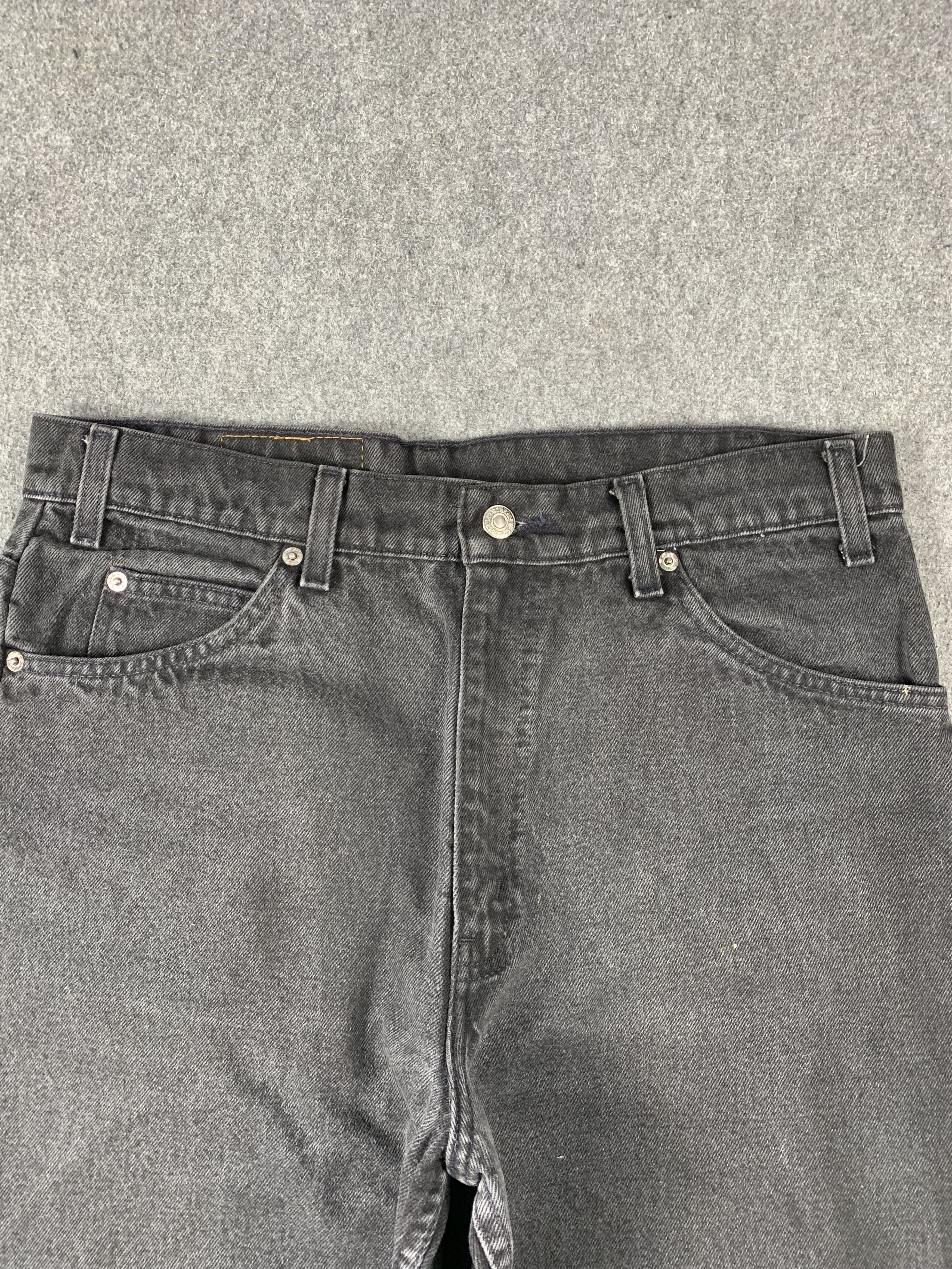 Levi's Vintage 90s Levis 550 Orange Tab Faded Black Jeans DP2128 Size US 33 - 2 Thumbnail