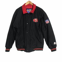 SF 49ers Jacket 90s San Francisco Forty Niners Football Windbreaker NFL Zip  Up Coat Streetwear Sportswear 1990s Vintage Pro Line Mens Large