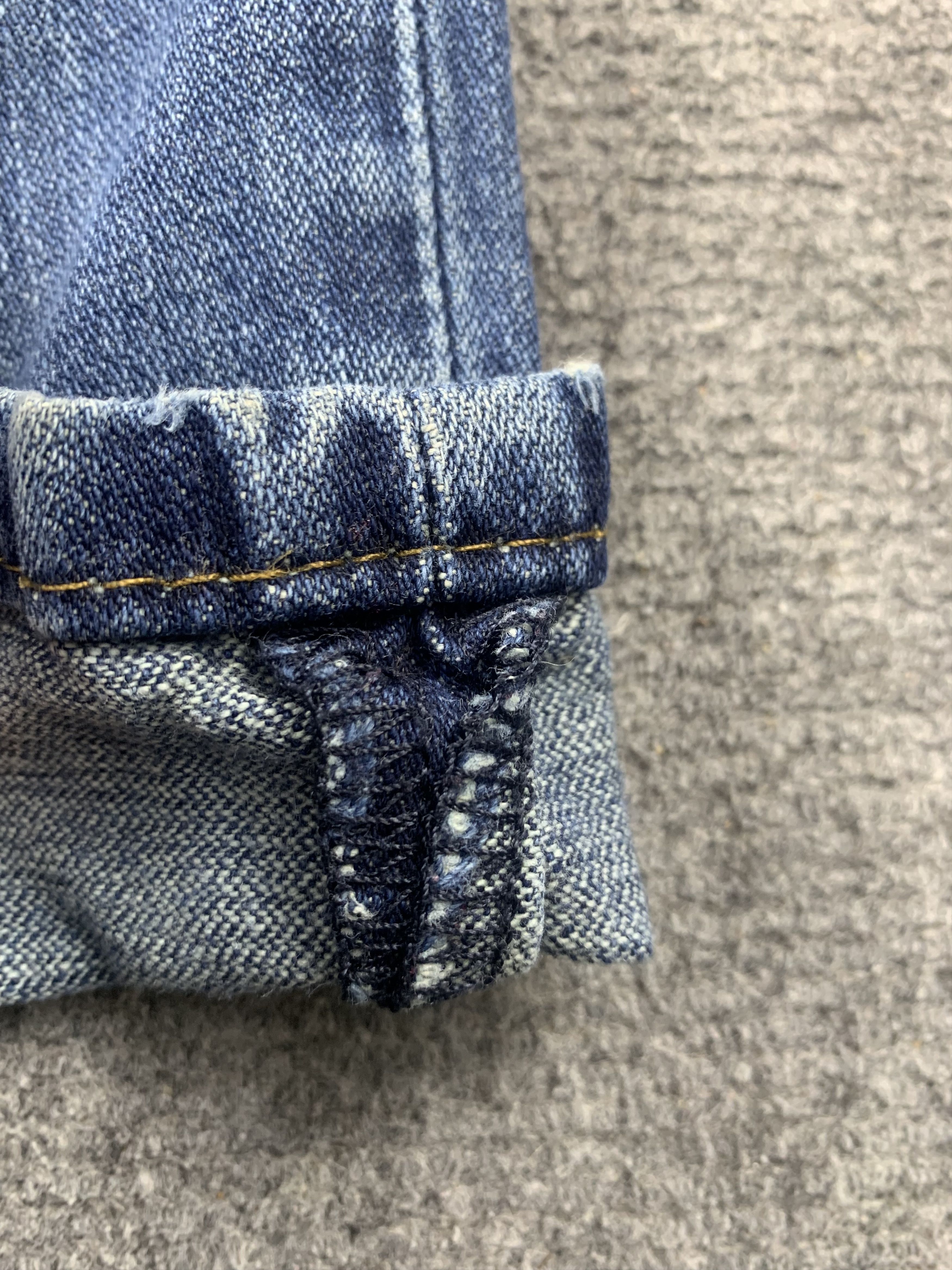 Levi's Vintage Levis 514 Faded Blue Jeans DP2066 Size US 33 - 9 Thumbnail