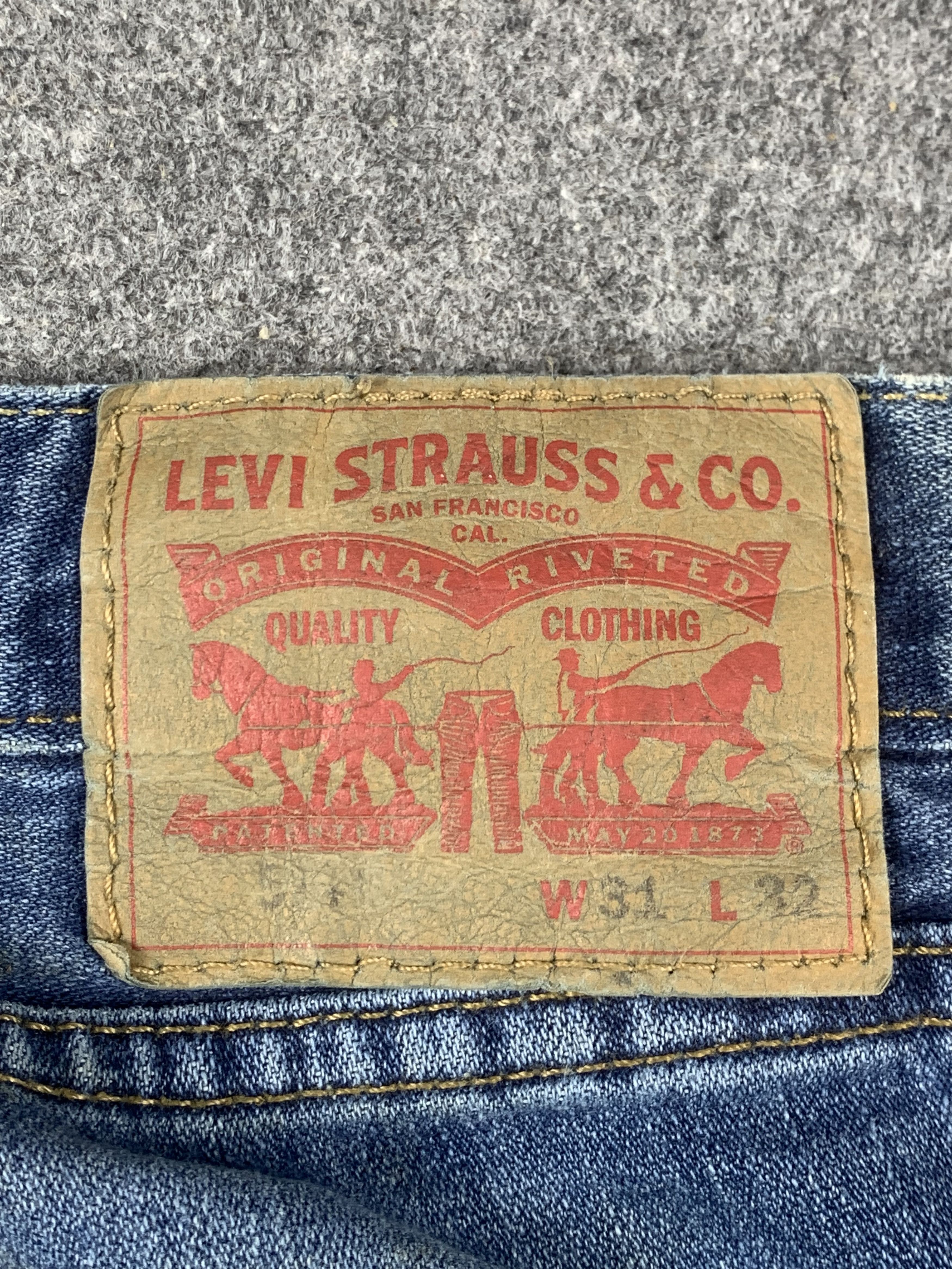 Levi's Vintage Levis 514 Faded Blue Jeans DP2066 Size US 33 - 5 Thumbnail