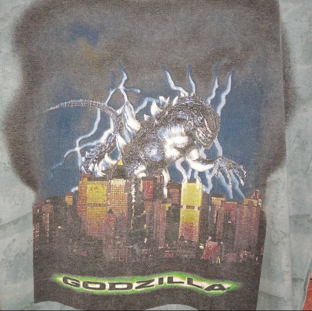 Vintage Vintage Godzilla Tie Dye Movie Horror T-shirt Size US M / EU 48-50 / 2 - 6 Thumbnail