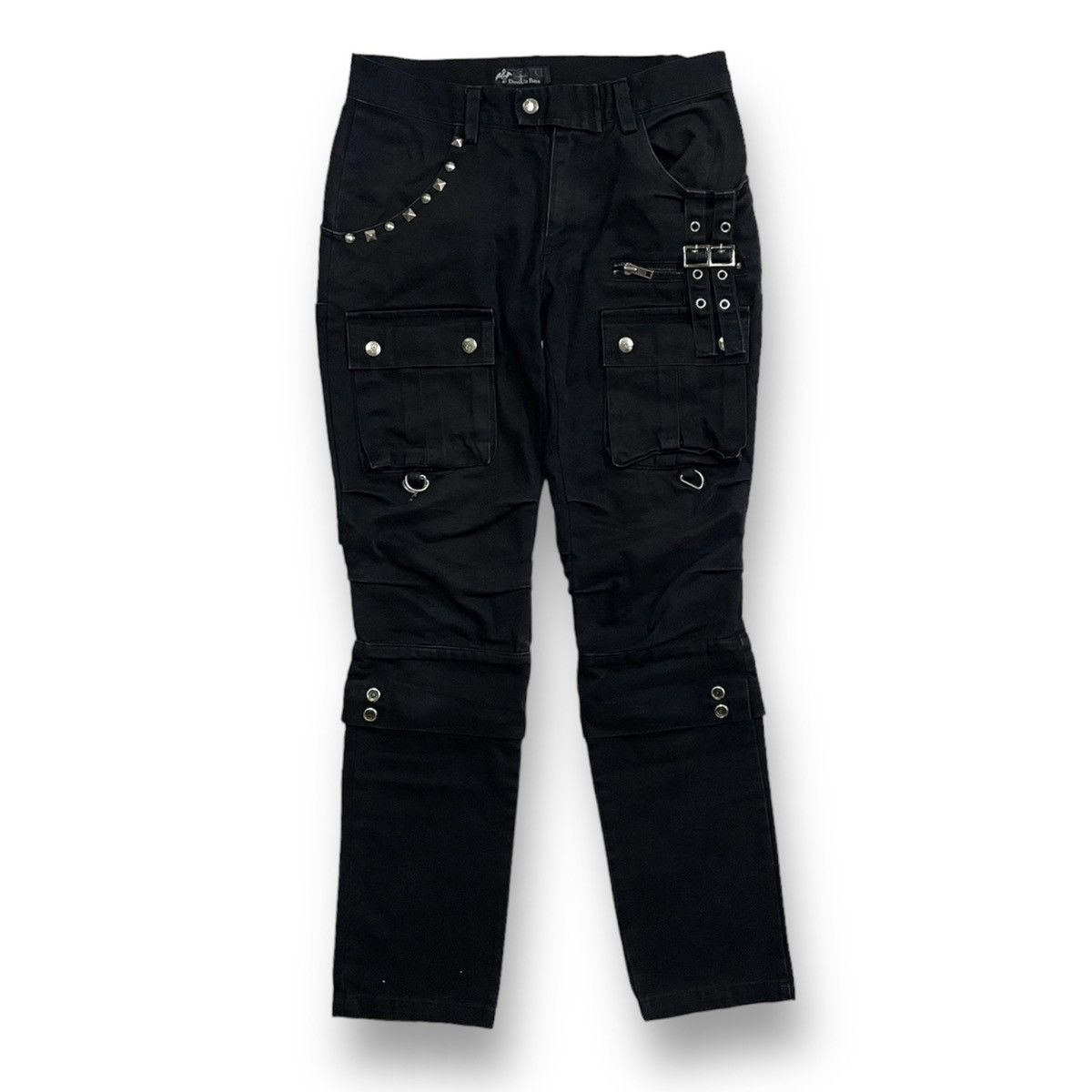 Le Grande Bleu (L.G.B.) Devil N Bass Bondage Punk PantZipped Black Regular Size US 30 / EU 46 - 4 Thumbnail