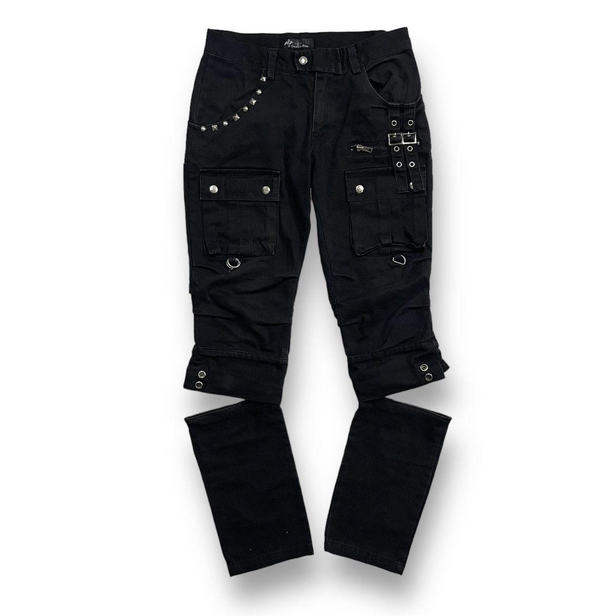 Le Grande Bleu (L.G.B.) Devil N Bass Bondage Punk PantZipped Black Regular Size US 30 / EU 46 - 2 Thumbnail