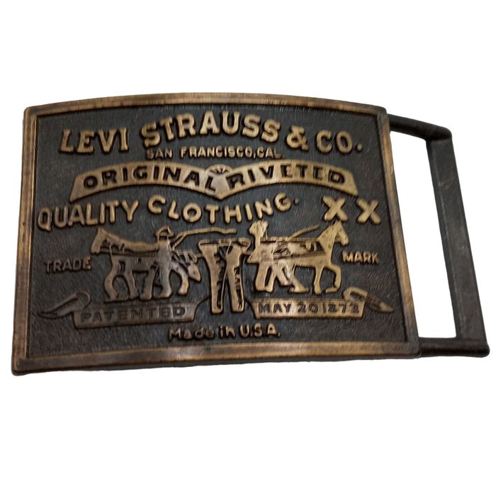 Vintage Levi Strauss Belt Buckle Levis Jeans Two Horse Brand Vintage ...