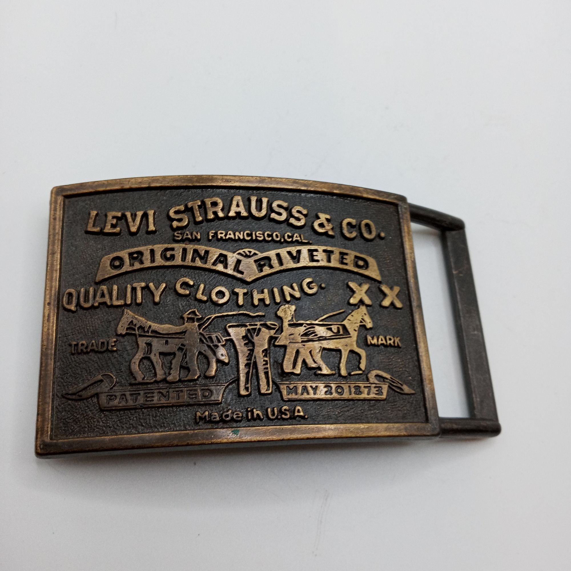 Vintage Levi Strauss Belt Buckle Levis Jeans Two Horse Brand Vintage Grailed