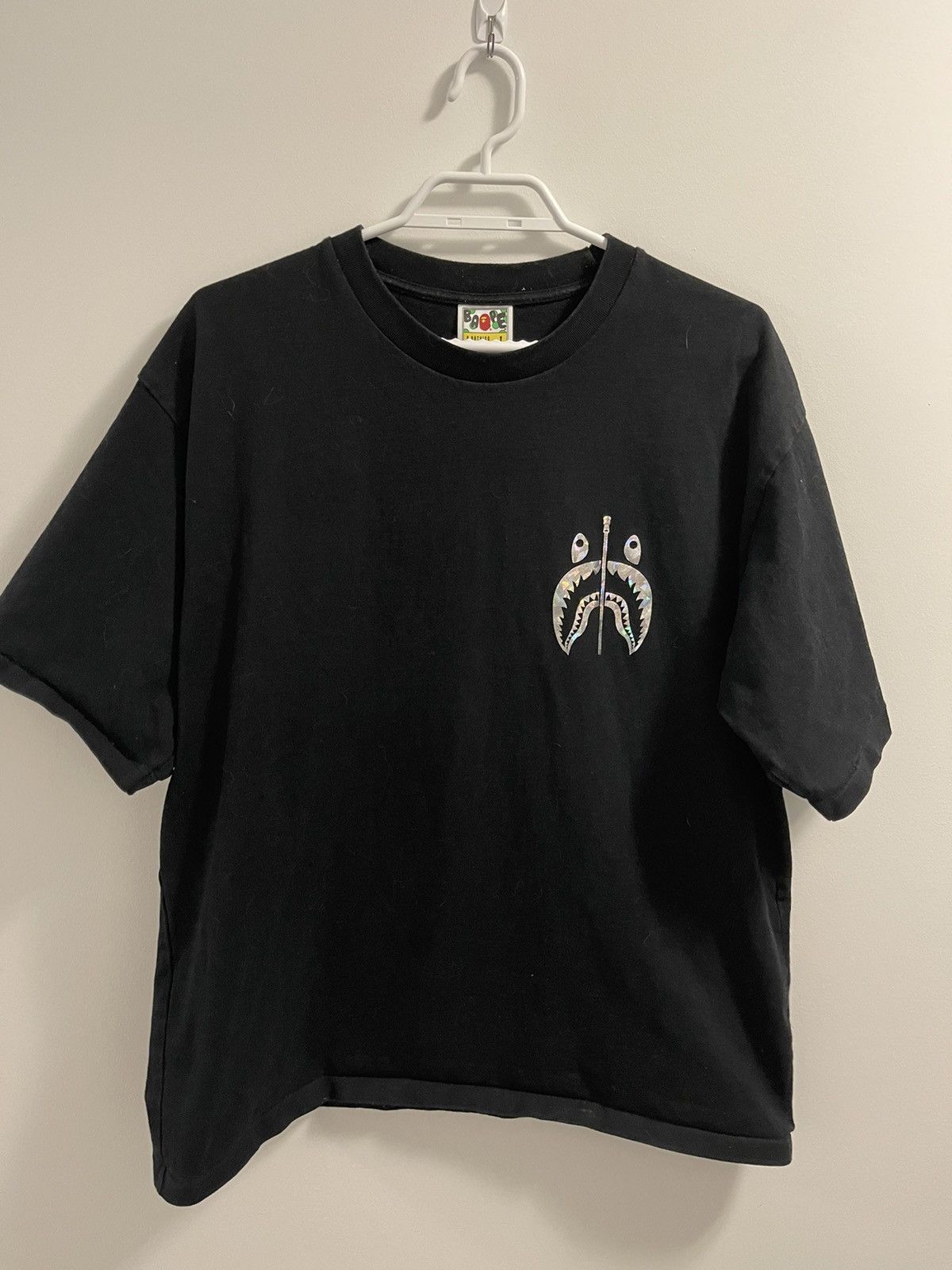 Bape Hologram Shark Tee Grailed