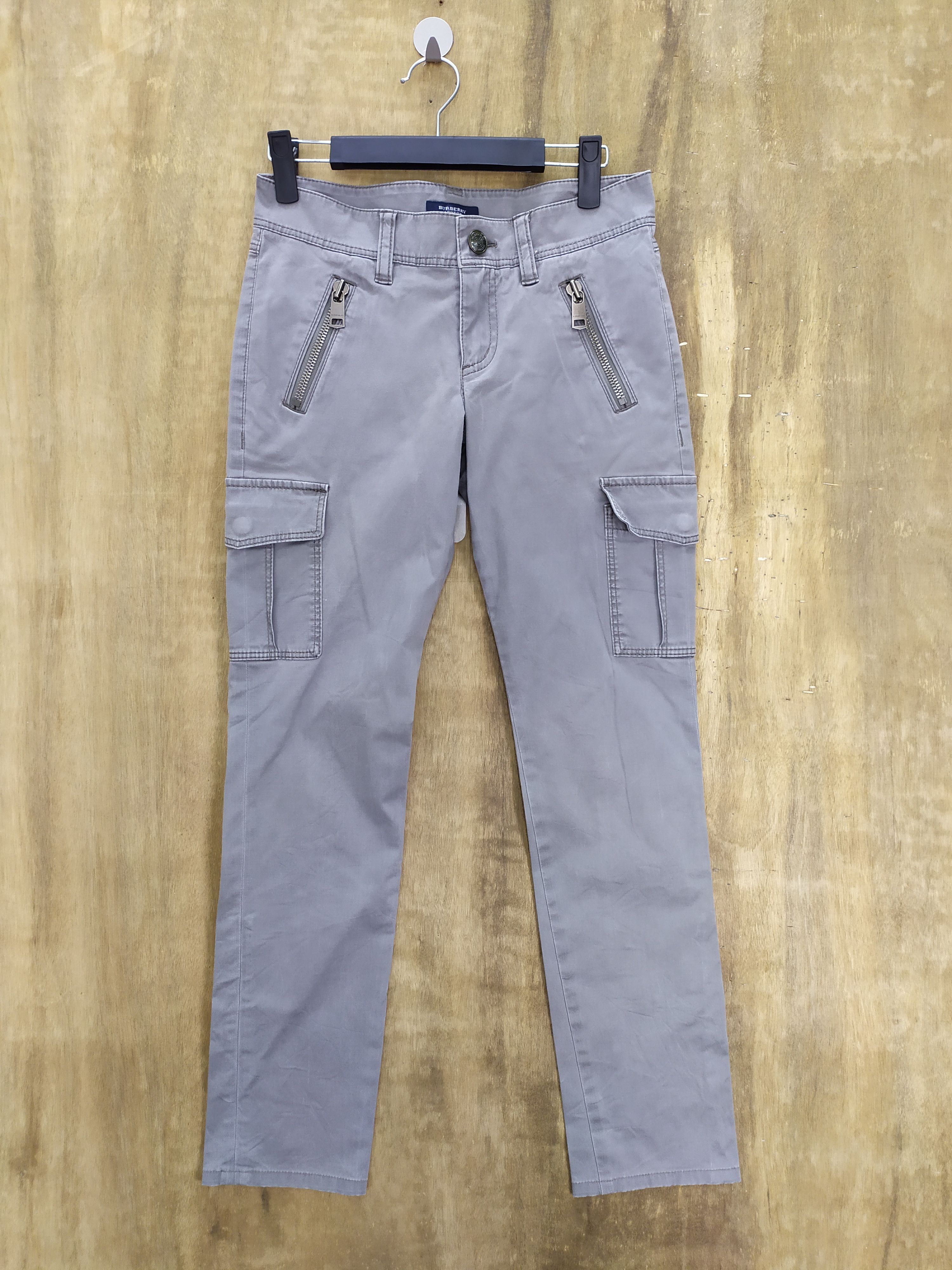 image of Burberry London Cargo Pants in Grey, Men's (Size 26)