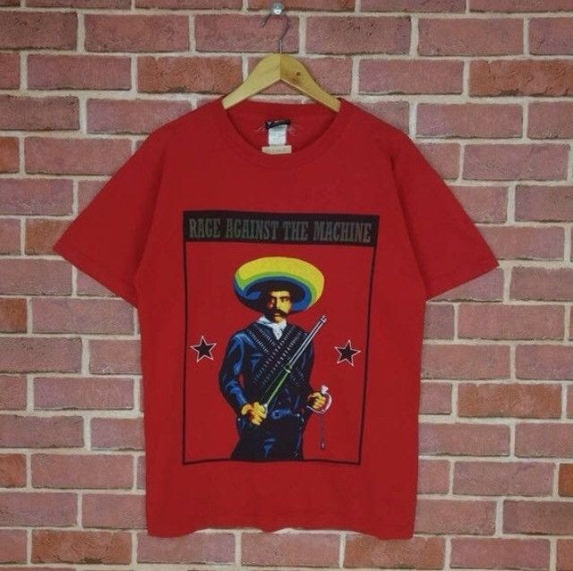Band Tees Vintage 90s Rage Against The Machine Zapata Alternative Size US M / EU 48-50 / 2 - 1 Thumbnail