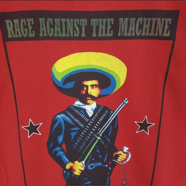 Band Tees Vintage 90s Rage Against The Machine Zapata Alternative Size US M / EU 48-50 / 2 - 3 Thumbnail