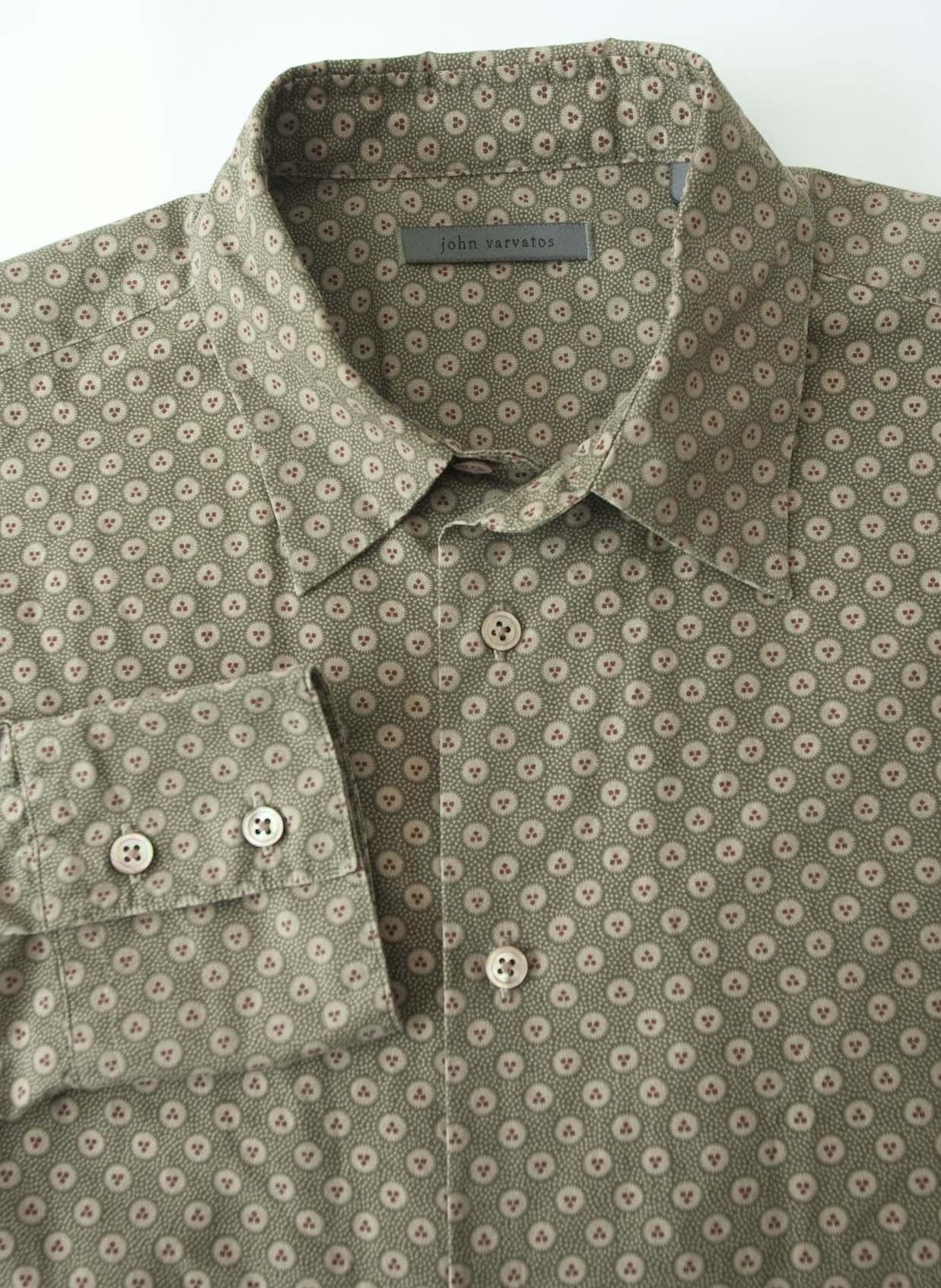 John Varvatos John Varvatos Shirt Circles Size L Size US L / EU 52-54 / 3 - 1 Thumbnail