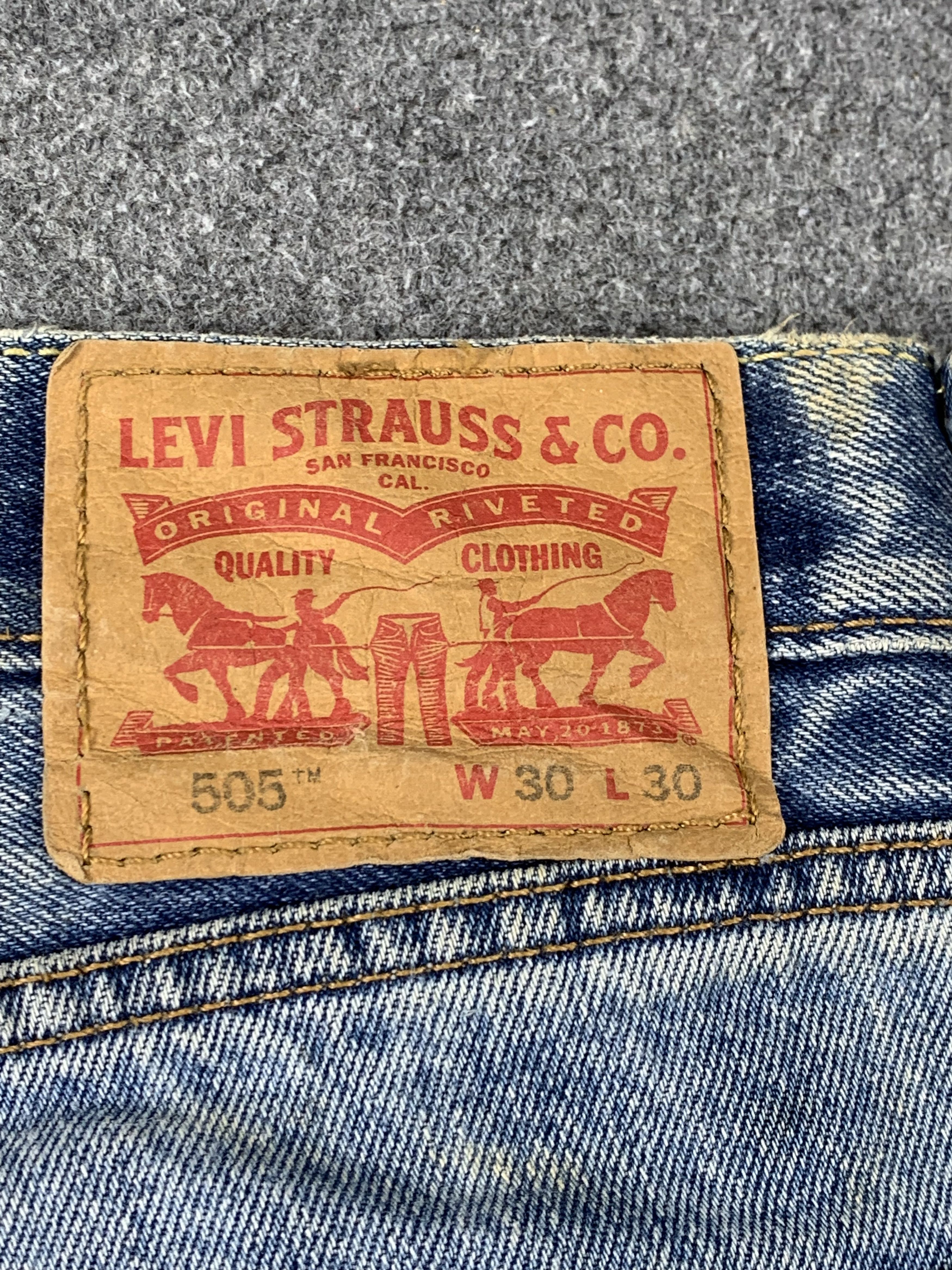 Levi's × Vintage Vintage Levis 505 Faded Blue Jeans Size US 30 / EU 46 - 15 Thumbnail