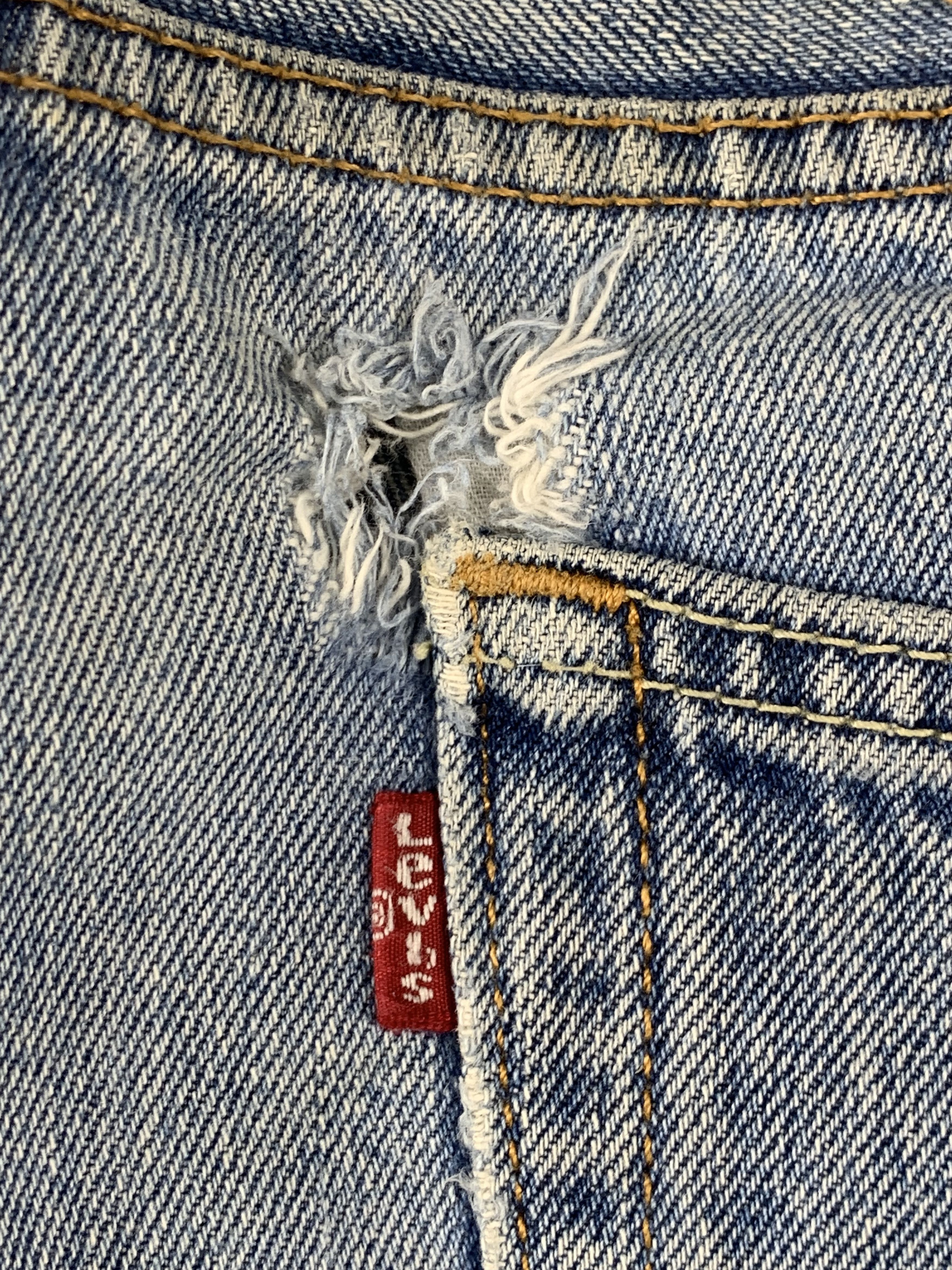 Levi's × Vintage Vintage Levis 505 Faded Blue Jeans Size US 30 / EU 46 - 14 Thumbnail