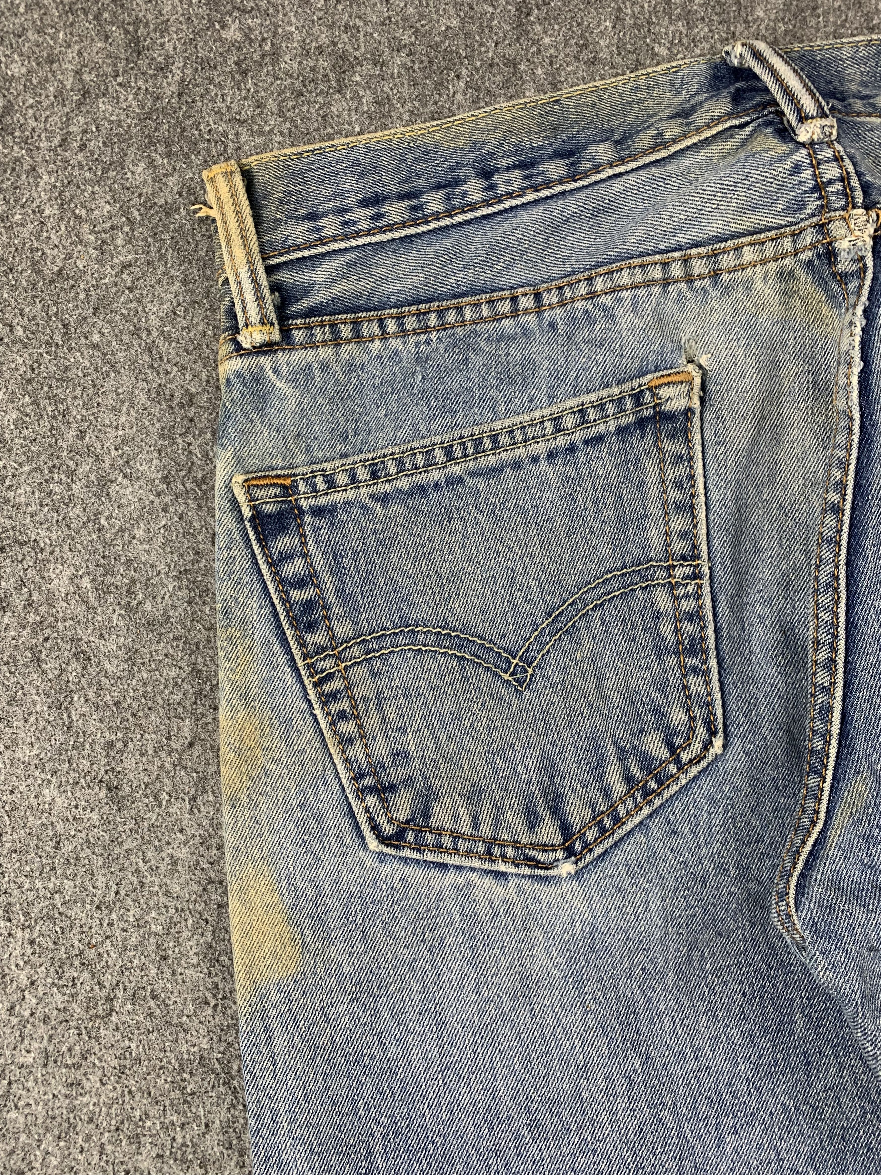 Levi's × Vintage Vintage Levis 505 Faded Blue Jeans Size US 30 / EU 46 - 12 Thumbnail