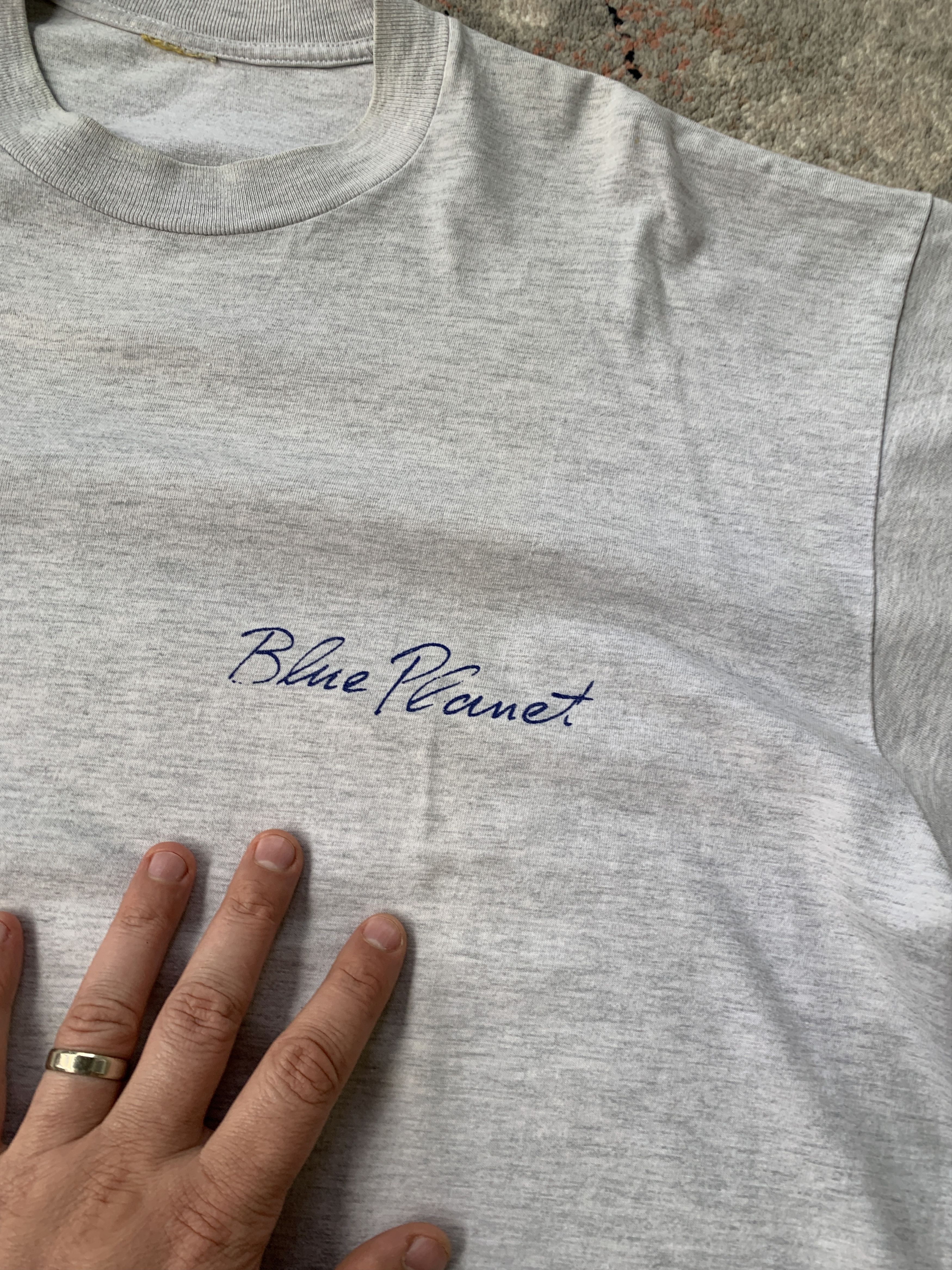 Vintage Blue Planet Vintage Tee Size US XL / EU 56 / 4 - 5 Thumbnail