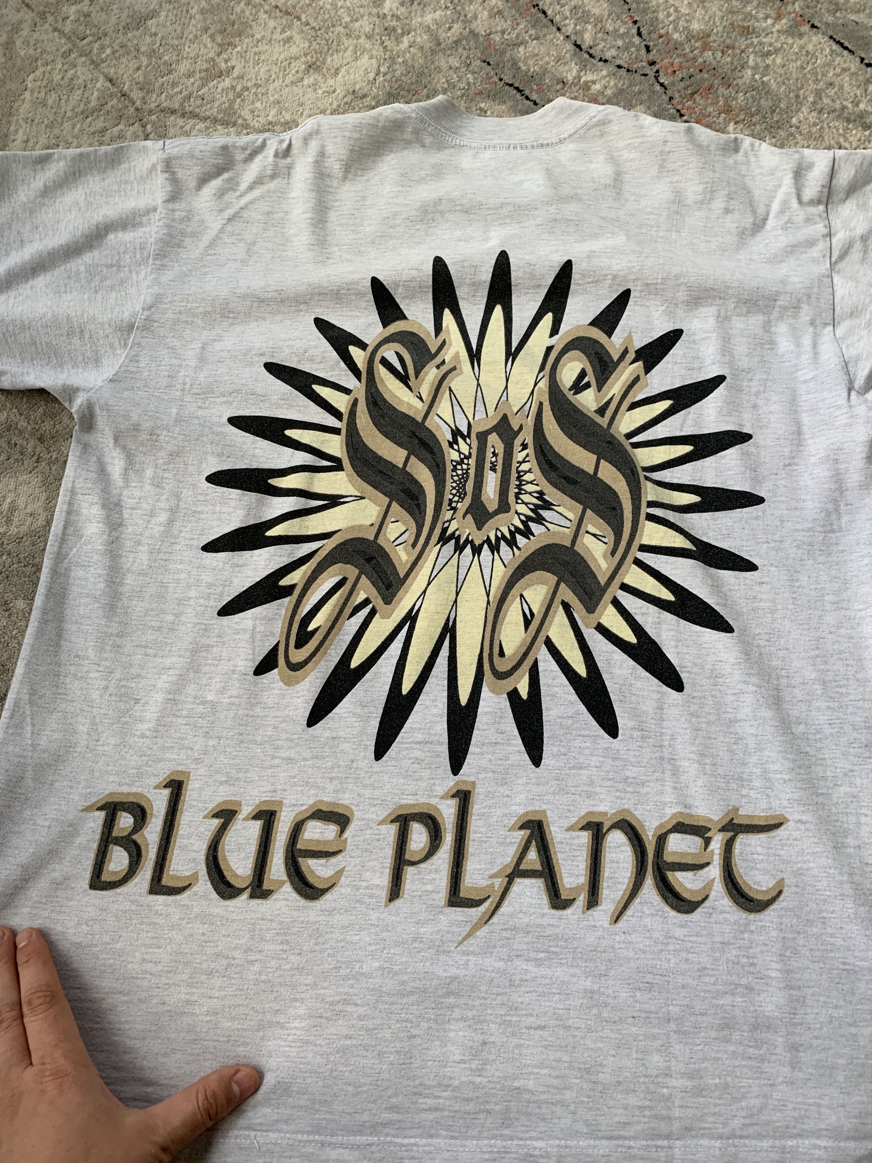 Vintage Blue Planet Vintage Tee Size US XL / EU 56 / 4 - 3 Thumbnail