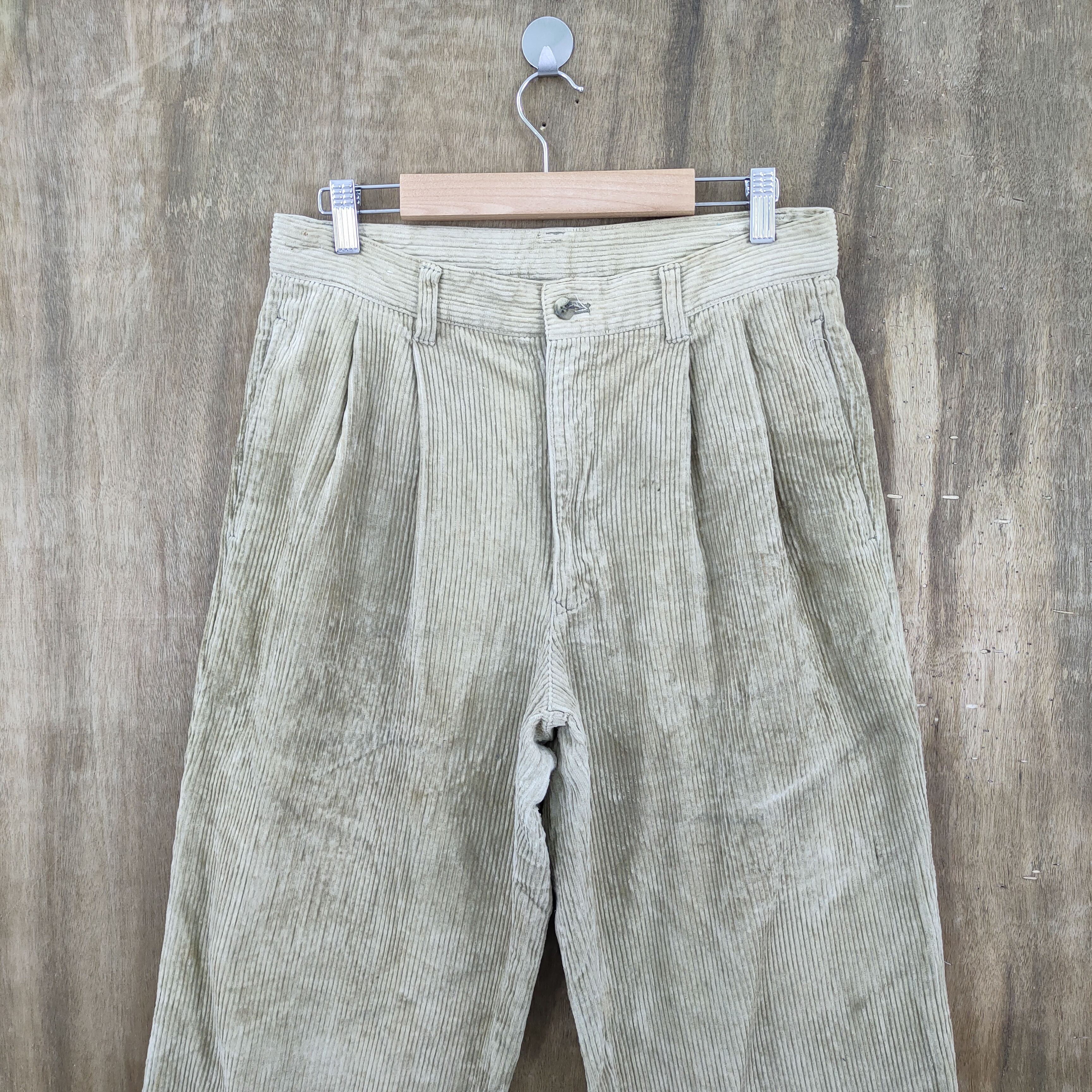 image of Lucky Strike Faded Corduroy Pants in White, Men's (Size 30)