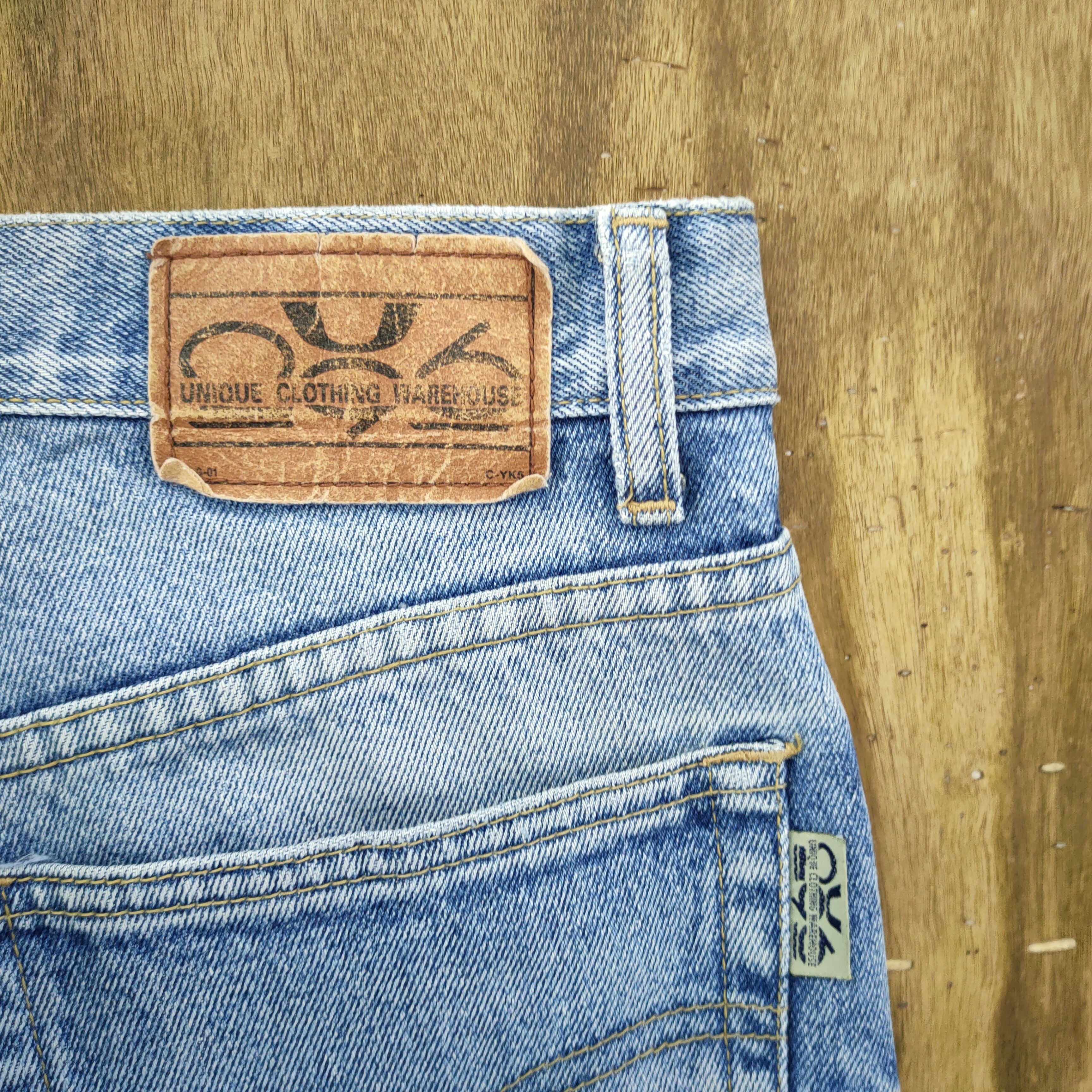 Uniqlo VINTAGE 90' UNIQLO WAREHOUSE FADED RIPPED DENIM JEANS PANTS Size US 30 / EU 46 - 13 Thumbnail