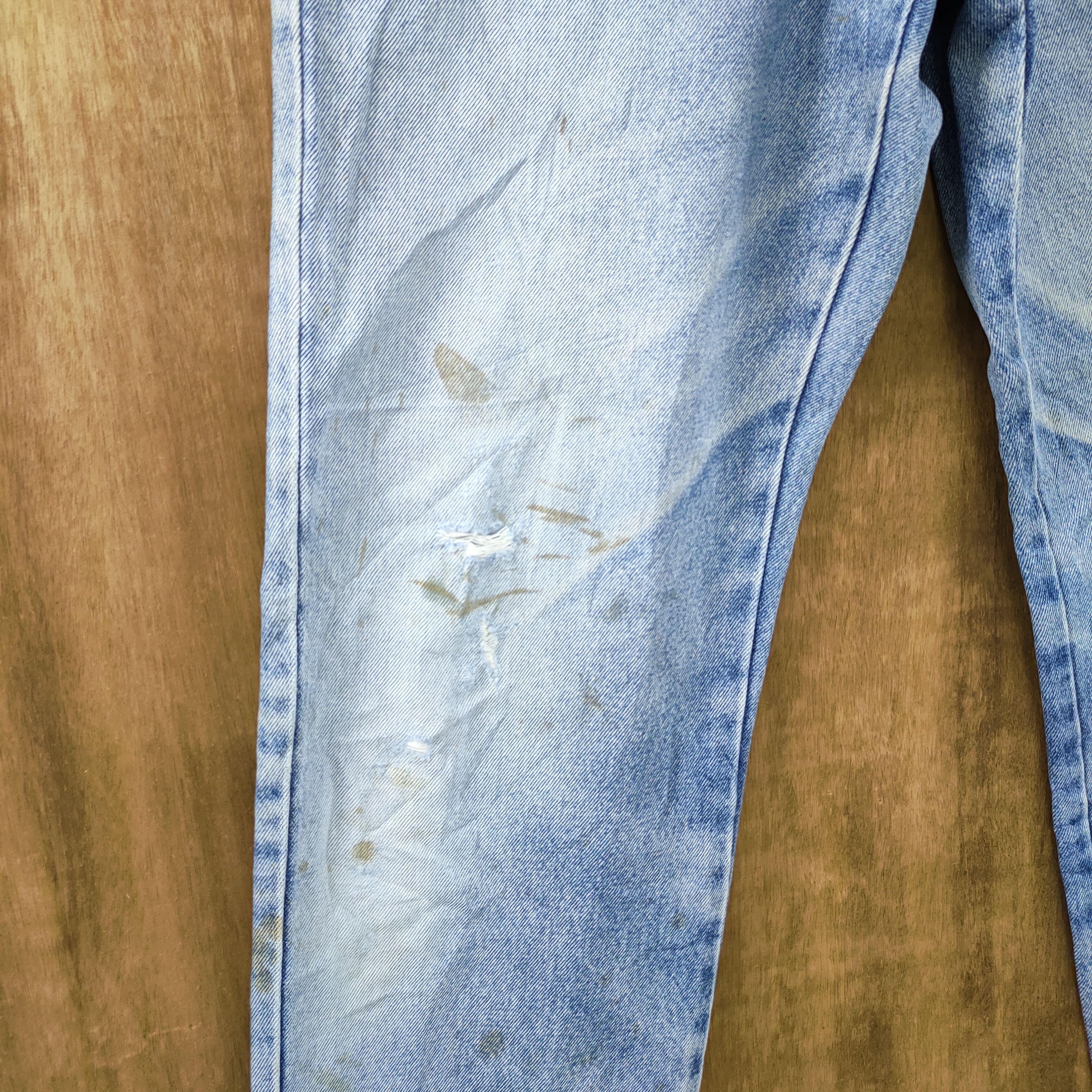 Uniqlo VINTAGE 90' UNIQLO WAREHOUSE FADED RIPPED DENIM JEANS PANTS Size US 30 / EU 46 - 5 Thumbnail