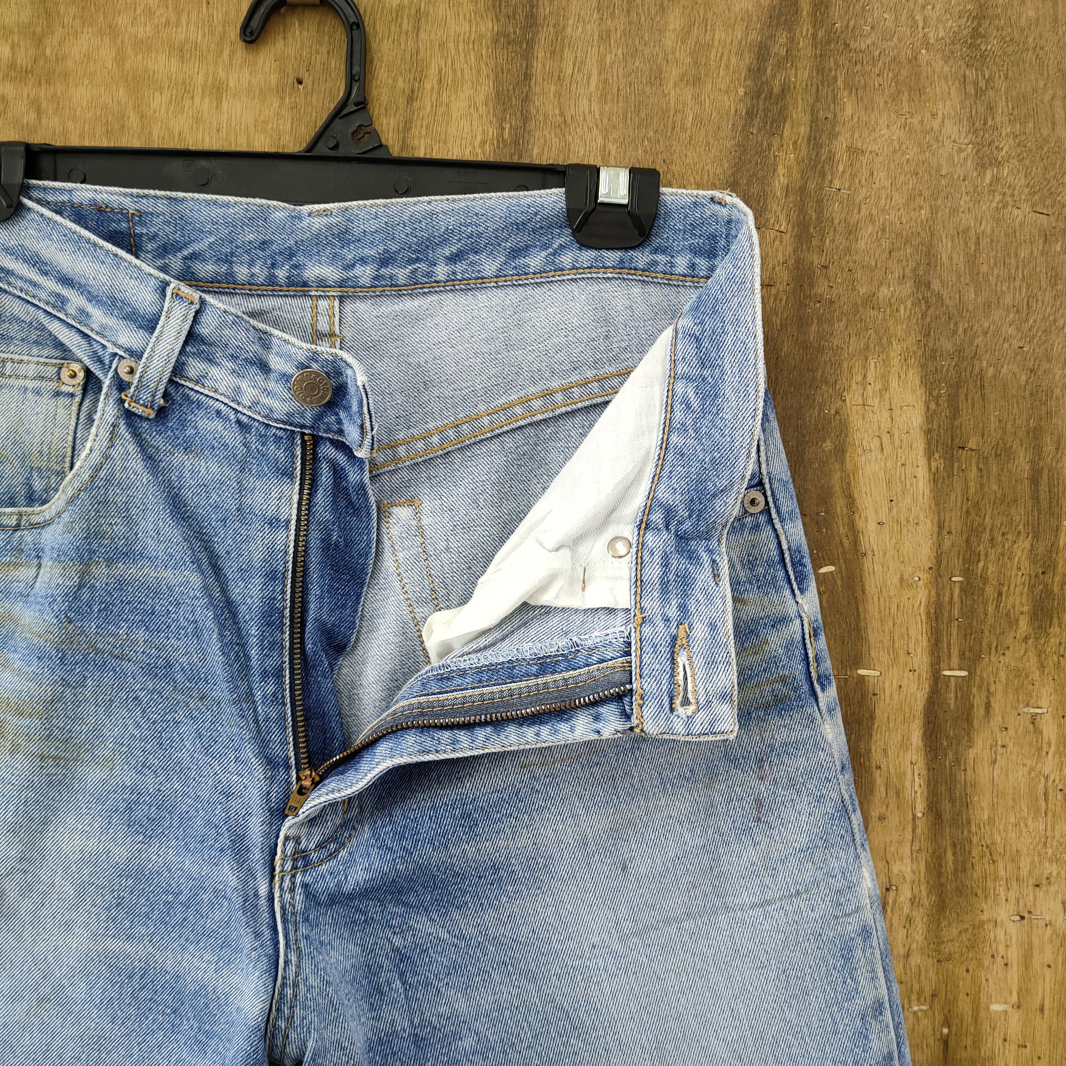 Uniqlo VINTAGE 90' UNIQLO WAREHOUSE FADED RIPPED DENIM JEANS PANTS Size US 30 / EU 46 - 6 Thumbnail