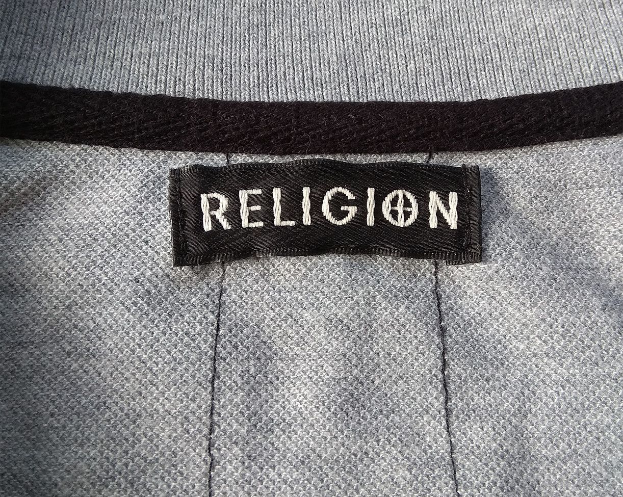 Other RELIGION longsleeve polo skeleton and cross on the back Size US L / EU 52-54 / 3 - 4 Thumbnail