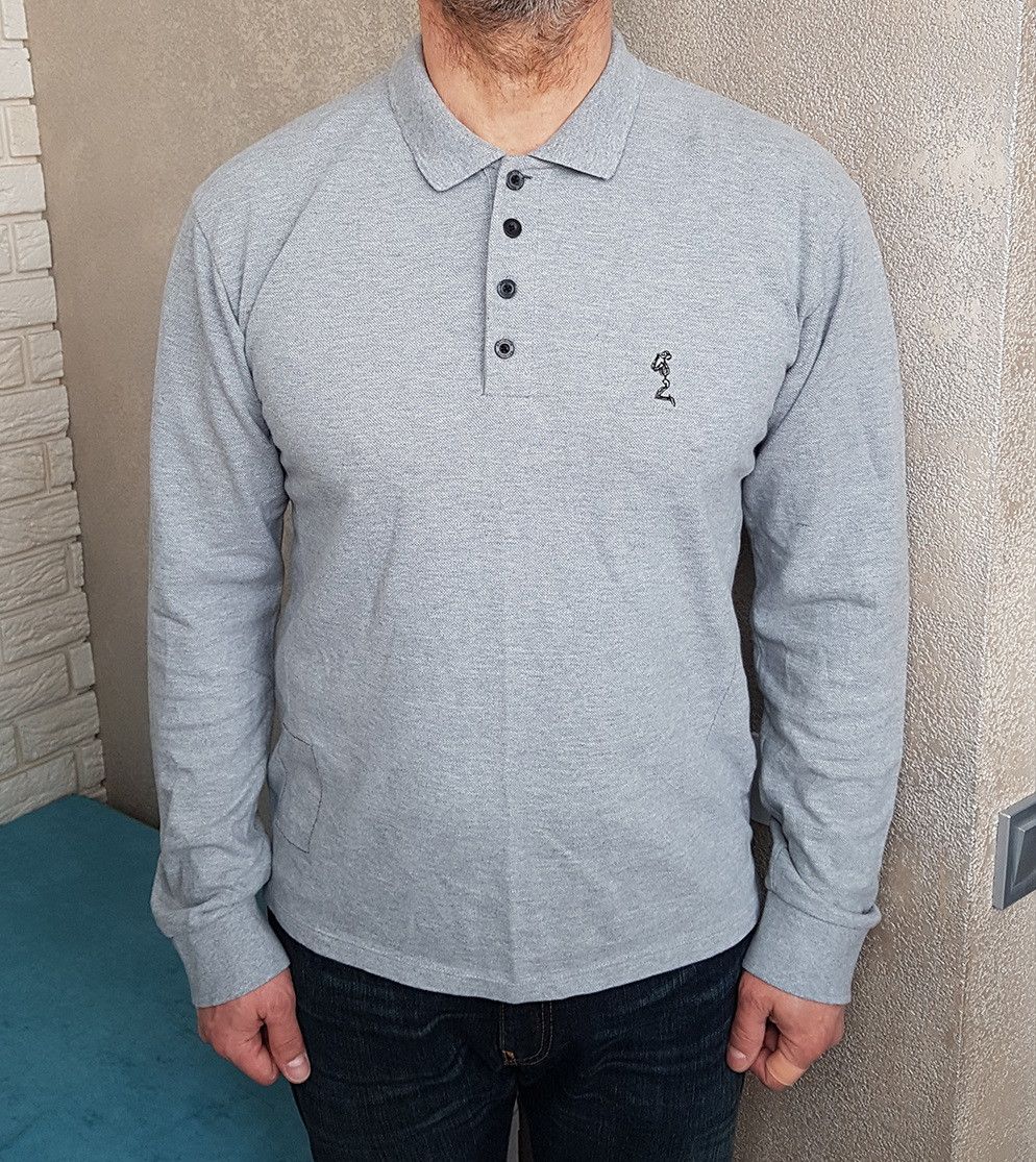 Other RELIGION longsleeve polo skeleton and cross on the back Size US L / EU 52-54 / 3 - 1 Thumbnail