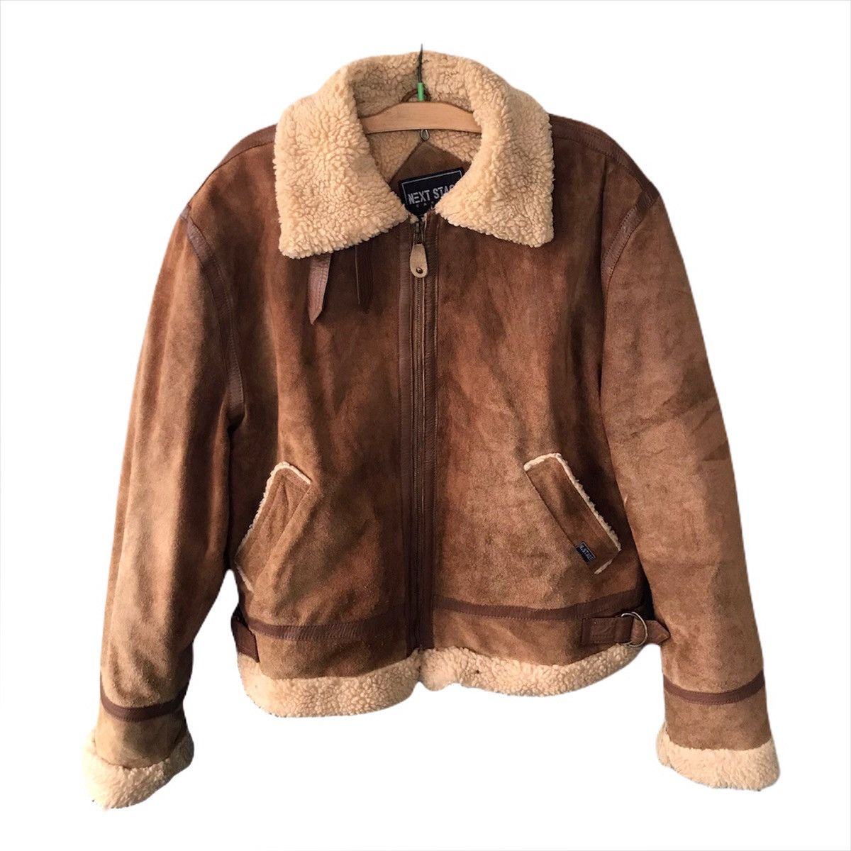 Vintage Next stage Sherpa leather jacket Size US L / EU 52-54 / 3 - 4 Thumbnail