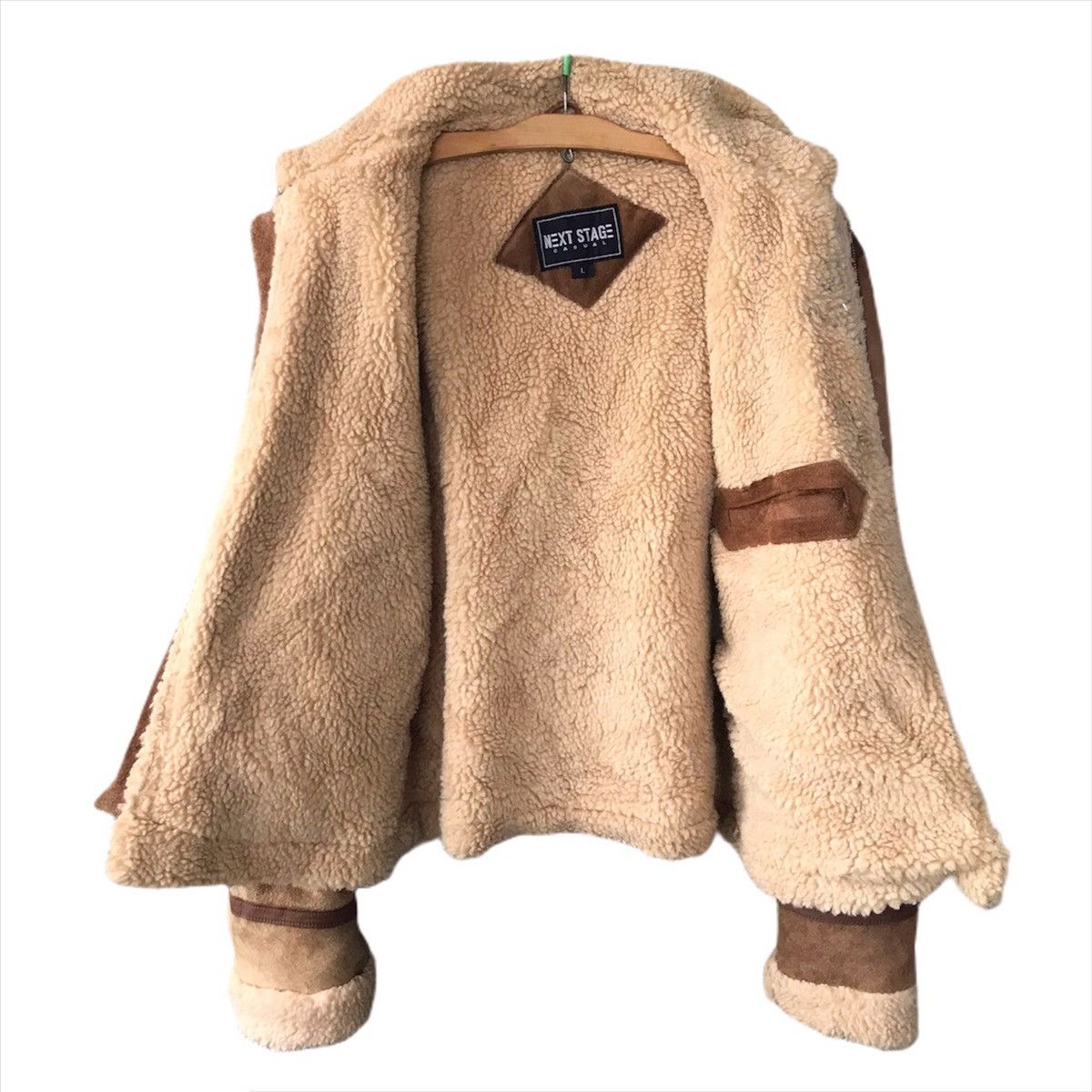 Vintage Next stage Sherpa leather jacket Size US L / EU 52-54 / 3 - 3 Thumbnail