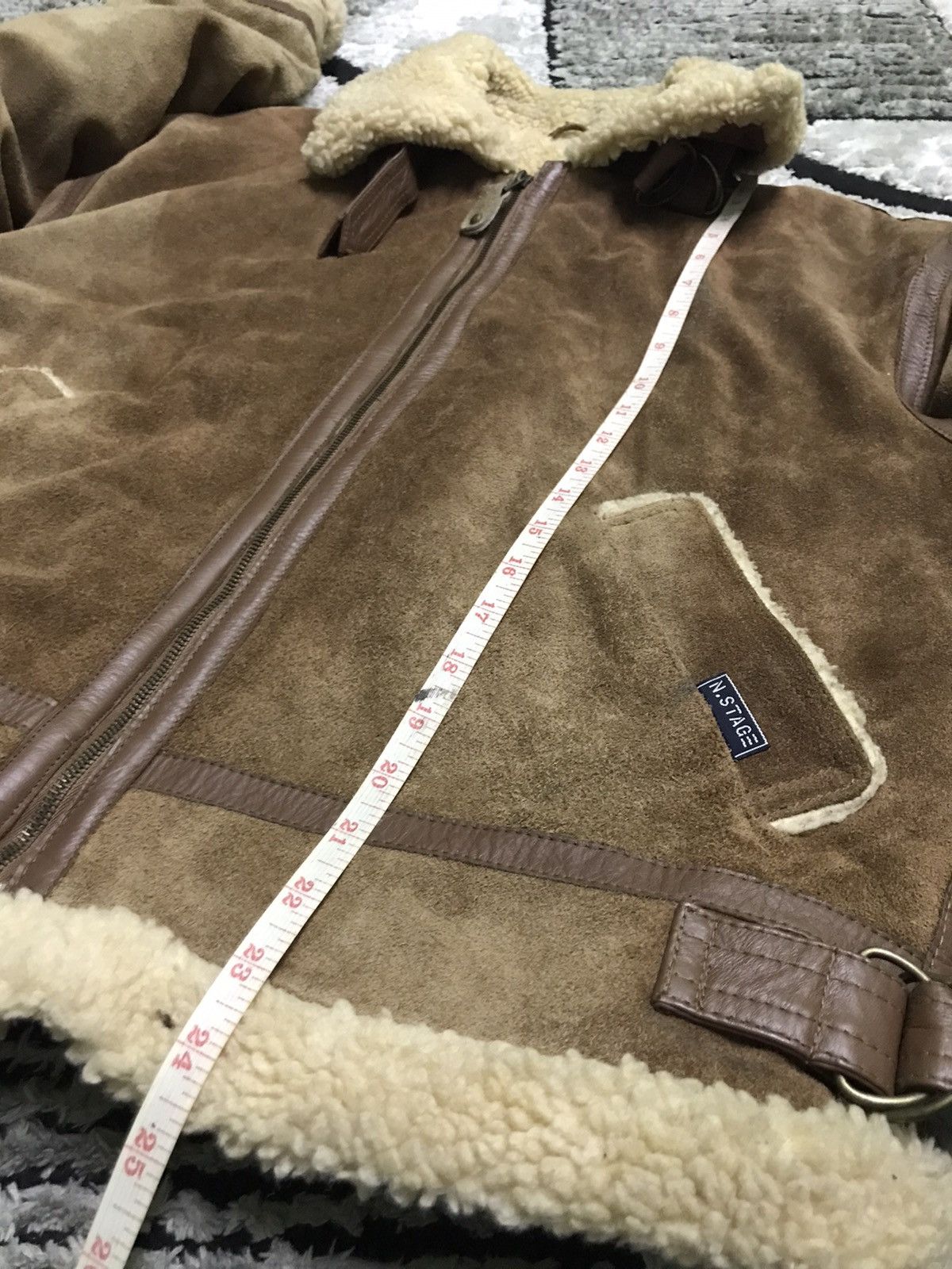 Vintage Next stage Sherpa leather jacket Size US L / EU 52-54 / 3 - 9 Thumbnail