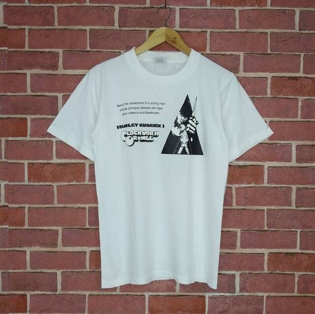 Vintage Vintage 90s Clockwork Orange Crime Film Movie Shirt Size US S / EU 44-46 / 1 - 1 Thumbnail